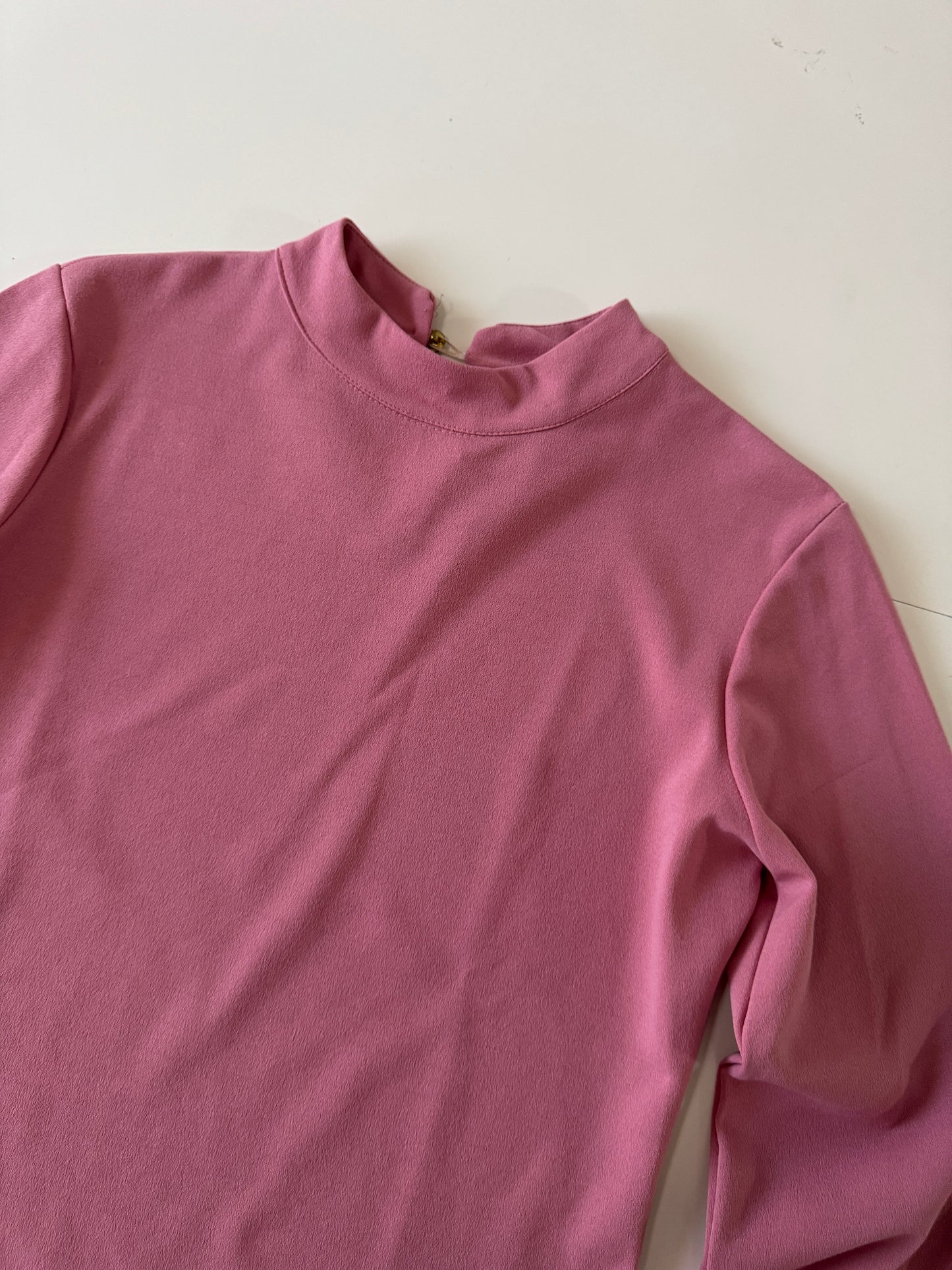 Blusa manga larga rosa, Talla S, Mujer