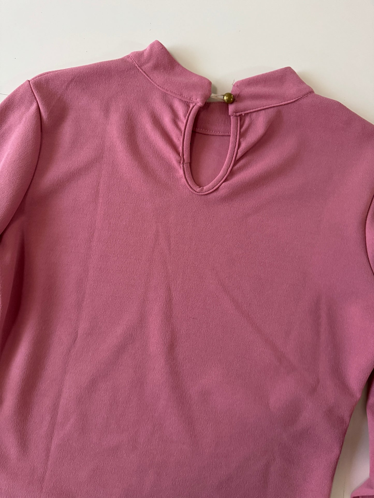 Blusa manga larga rosa, Talla S, Mujer