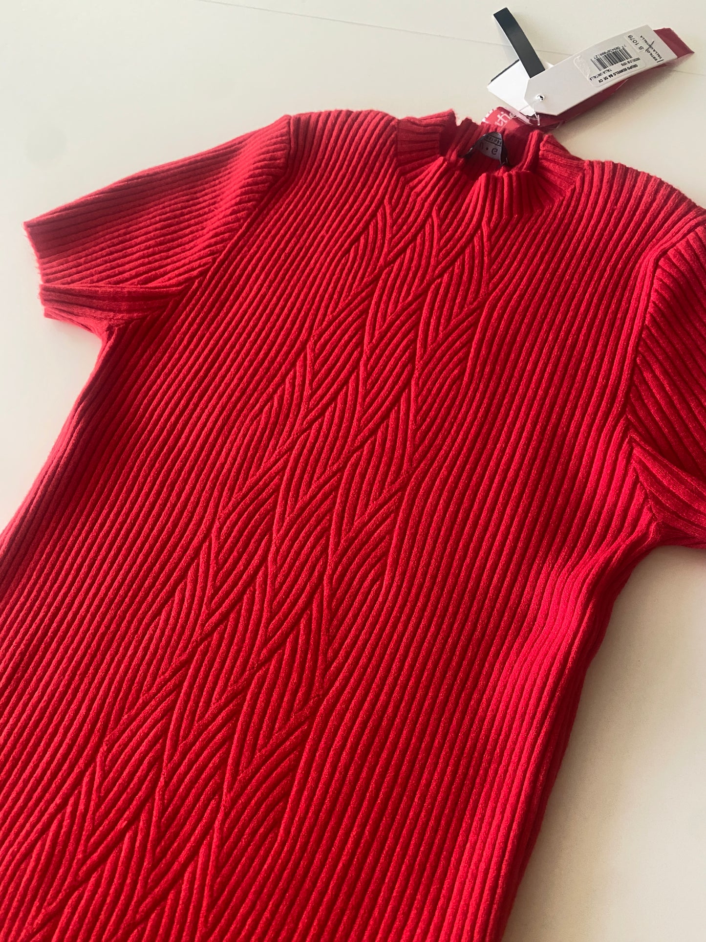 Blusa roja de punto, Unitalla, Mujer