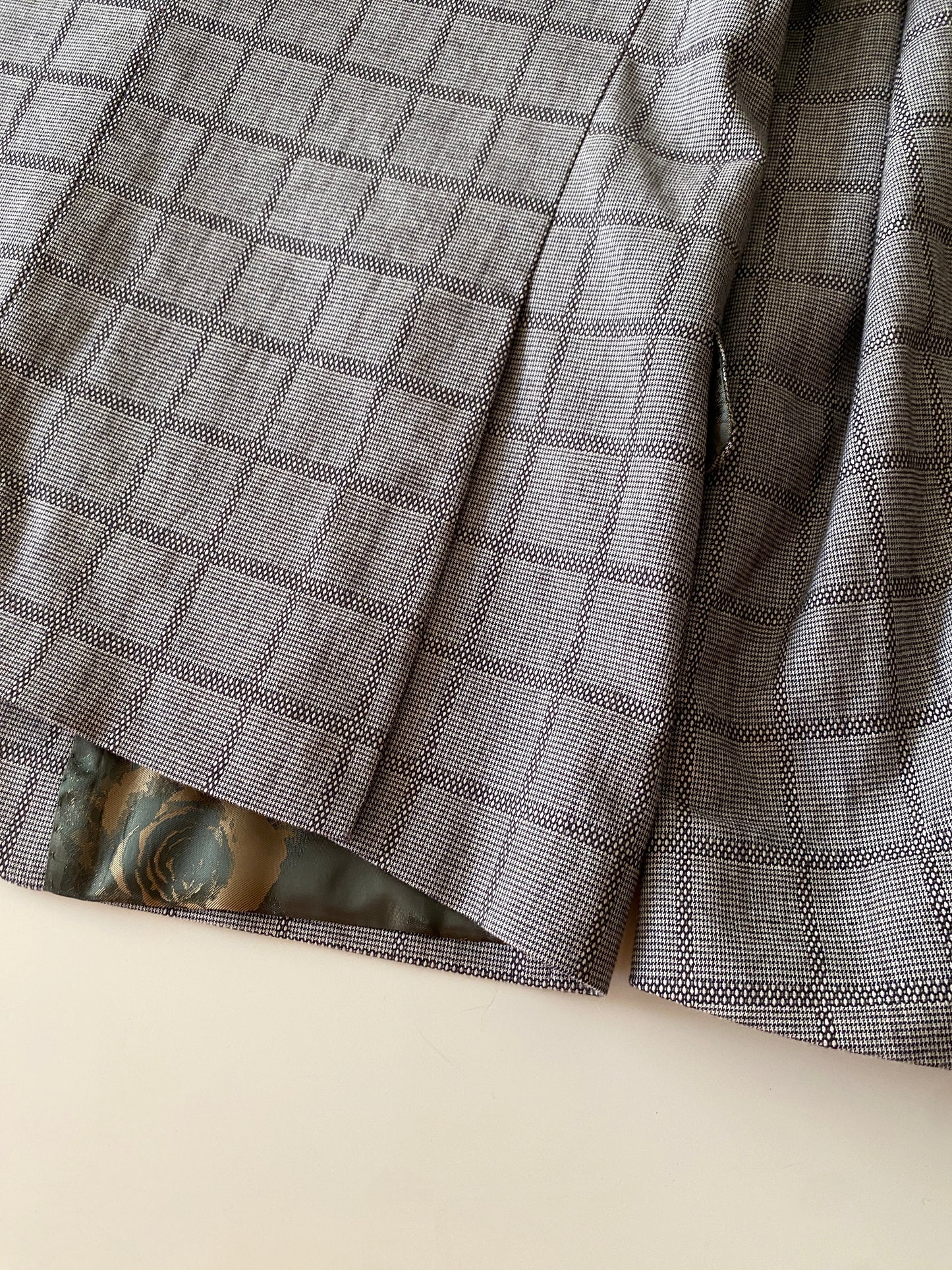 Saco de Vestir, cuadros café, Talla 42R, Hombre