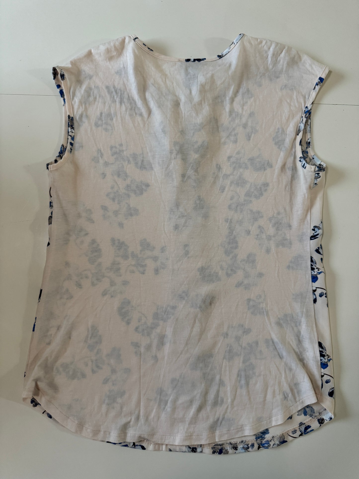 Blusa con playera en espalda. Estampado de flores, Talla M, Mujer, Ann Taylor
