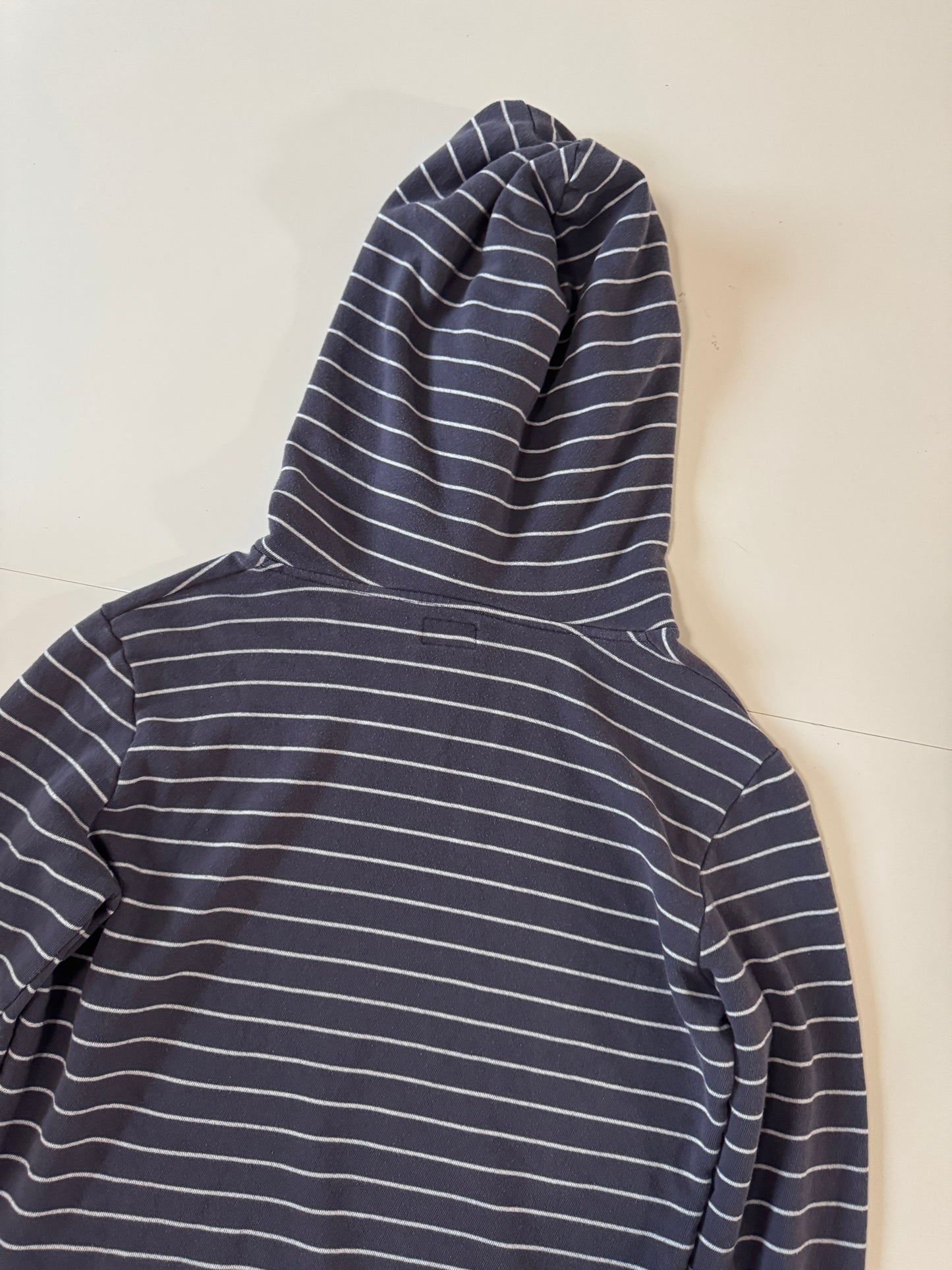 Hoddie gris a rayas, Talla M, Mujer, Civilianaire