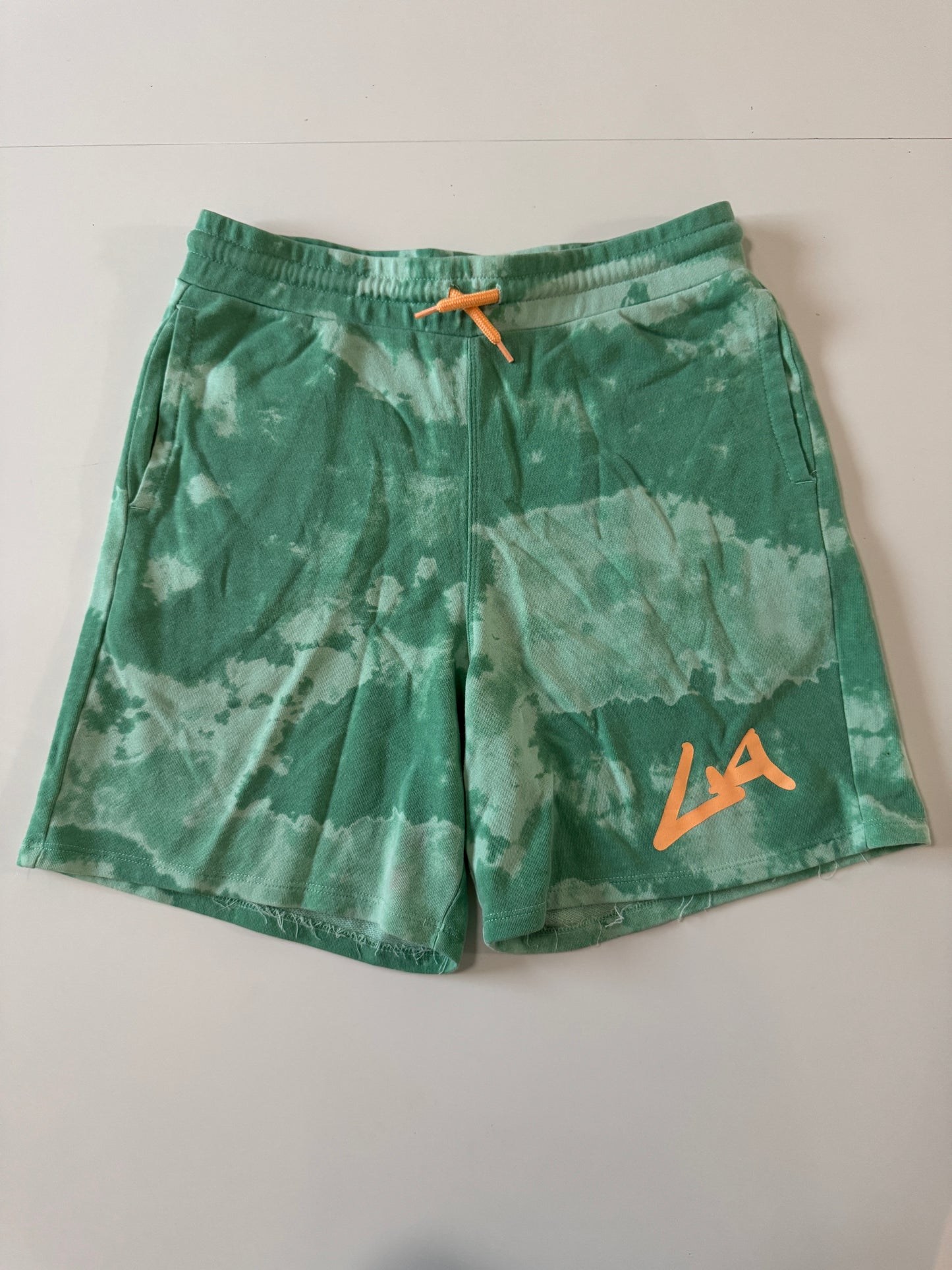 Shorts tie dye verde, Talla 14años, XS Hombre, H&M