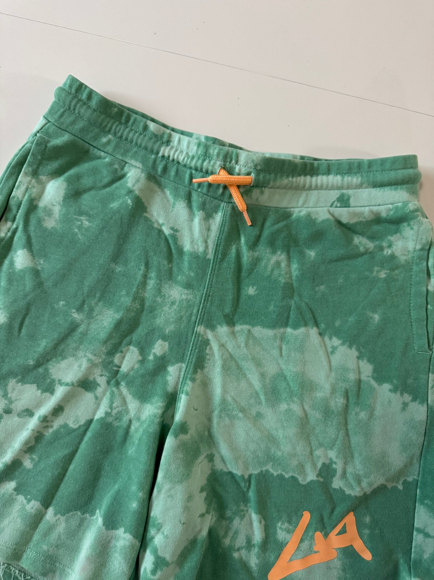 Shorts tie dye verde, Talla 14años, XS Hombre, H&M
