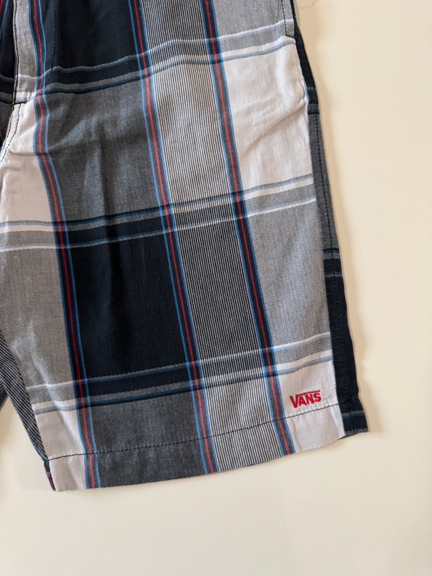 Shorts de cuadros azul con gris, Talla 30, Hombre, Vans