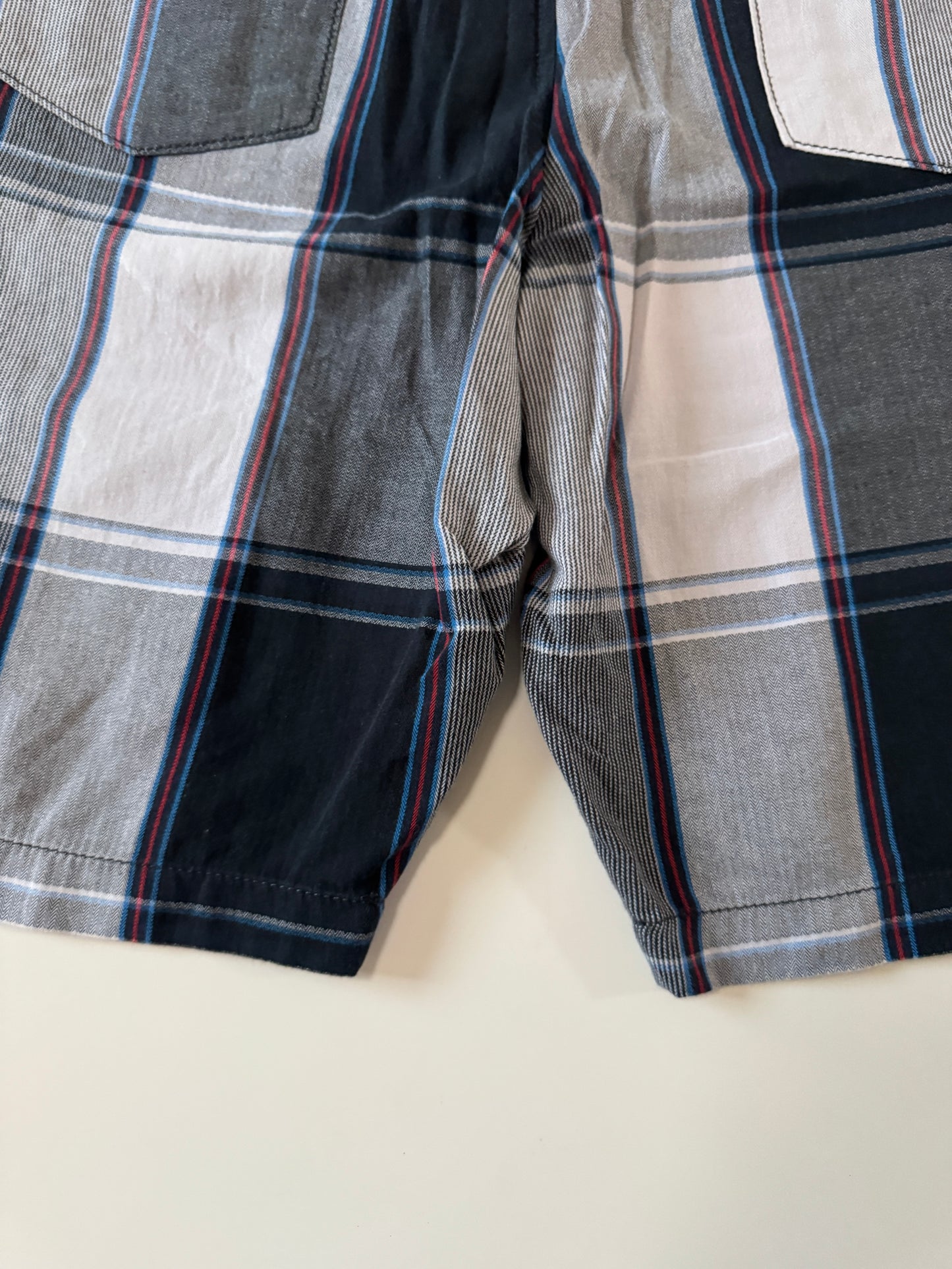Shorts de cuadros azul con gris, Talla 30, Hombre, Vans