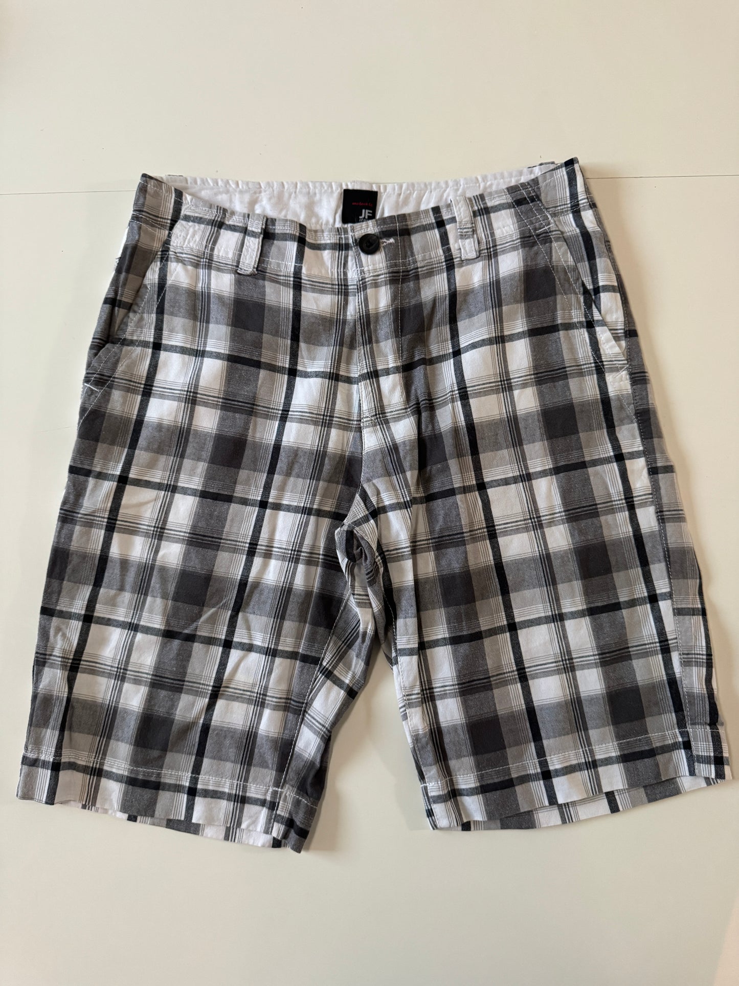 Shorts de cuadros grises, Talla 32, Hombre, JF J. Ferrar