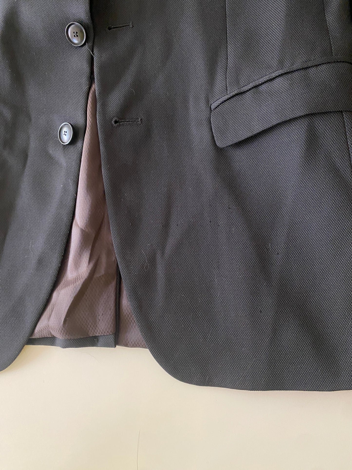 Blazer Negro Slim, Talla S (46), Hombre