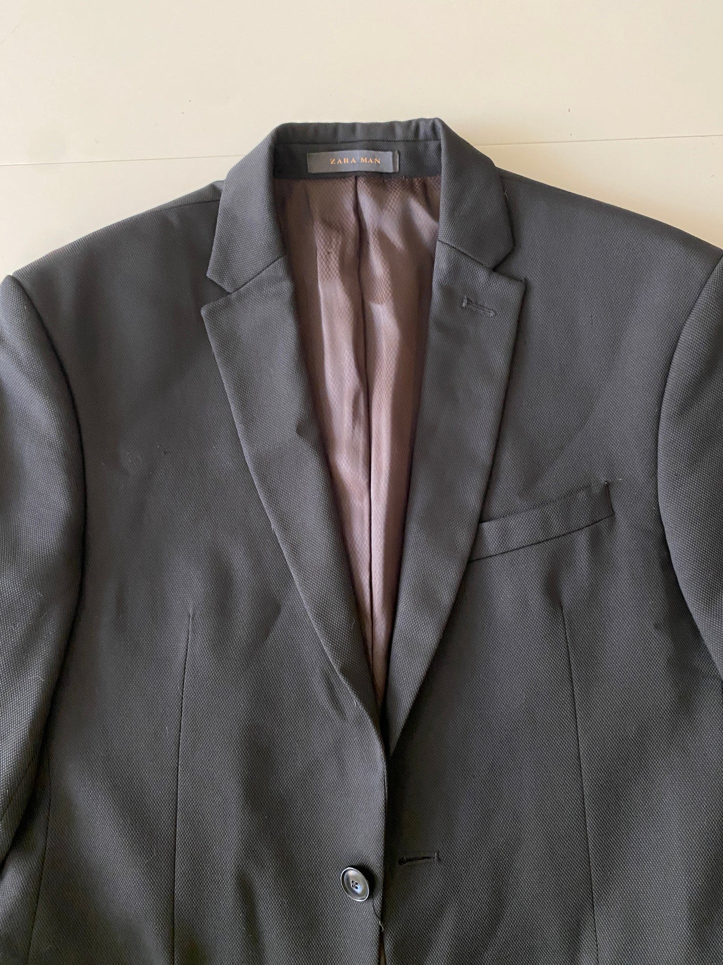 Blazer Negro Slim, Talla S (46), Hombre