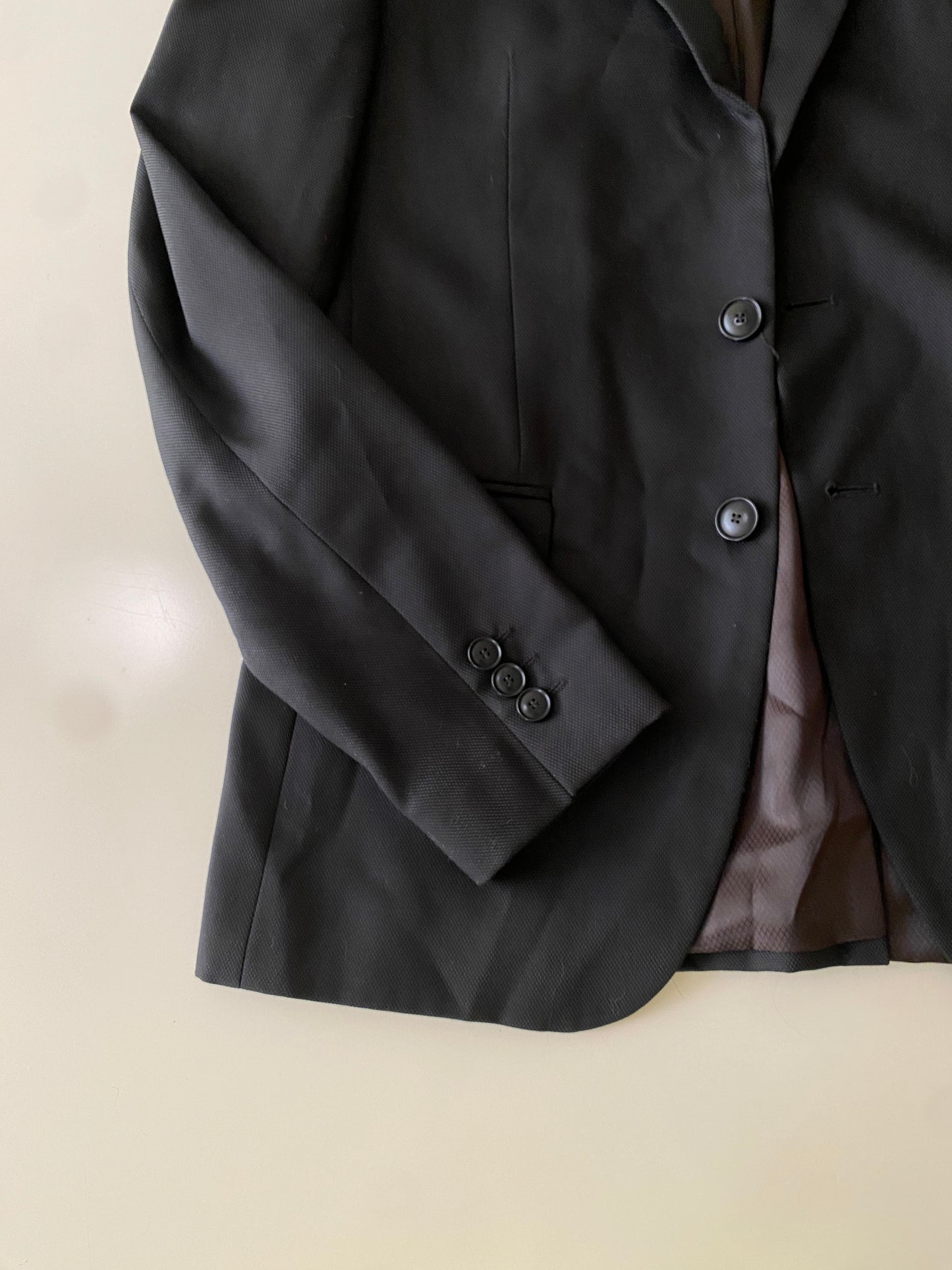 Blazer Negro Slim, Talla S (46), Hombre