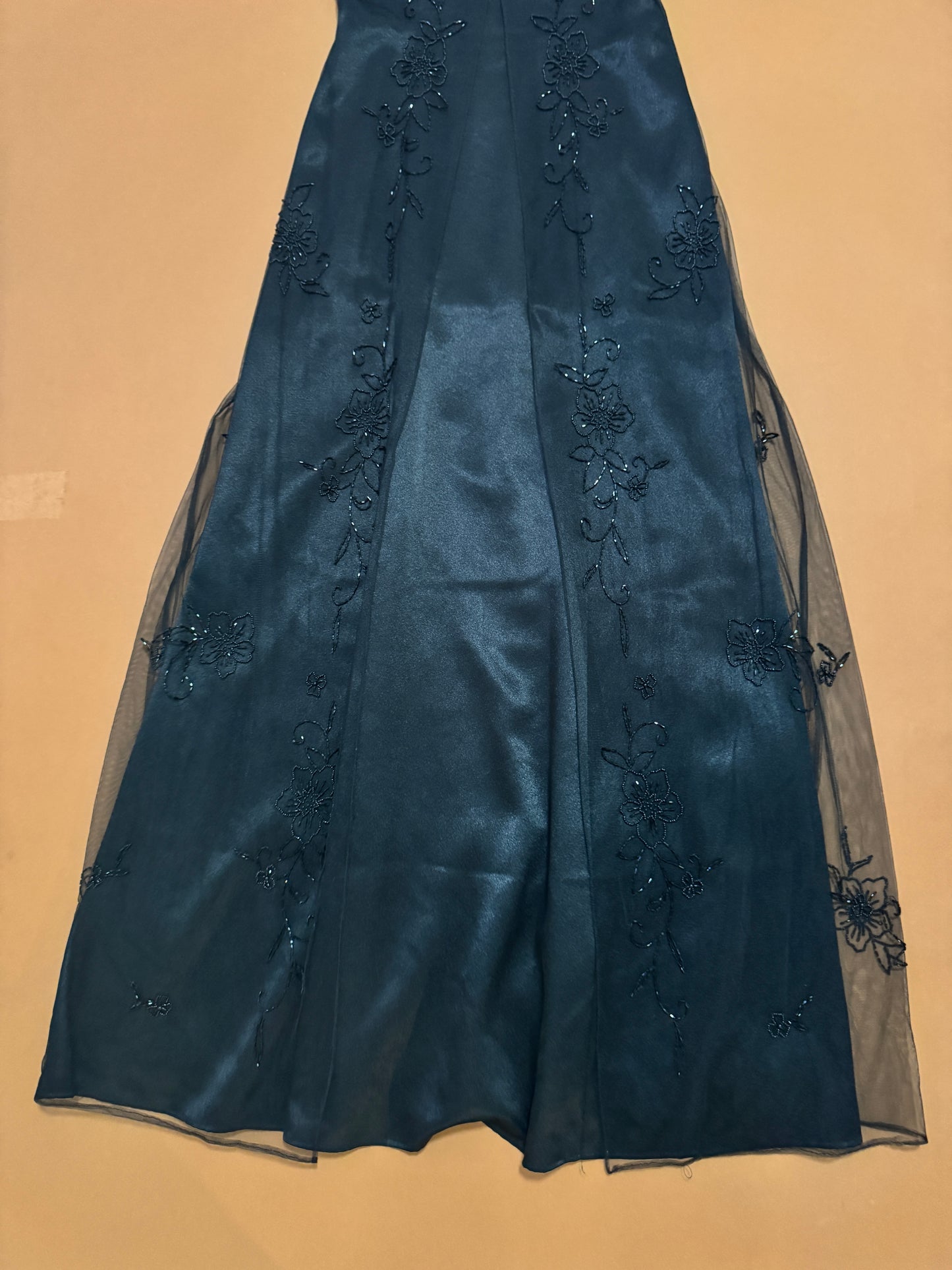 Vestido de gala, corte imperio negro, Talla 6, S-M, Mujer, Caché