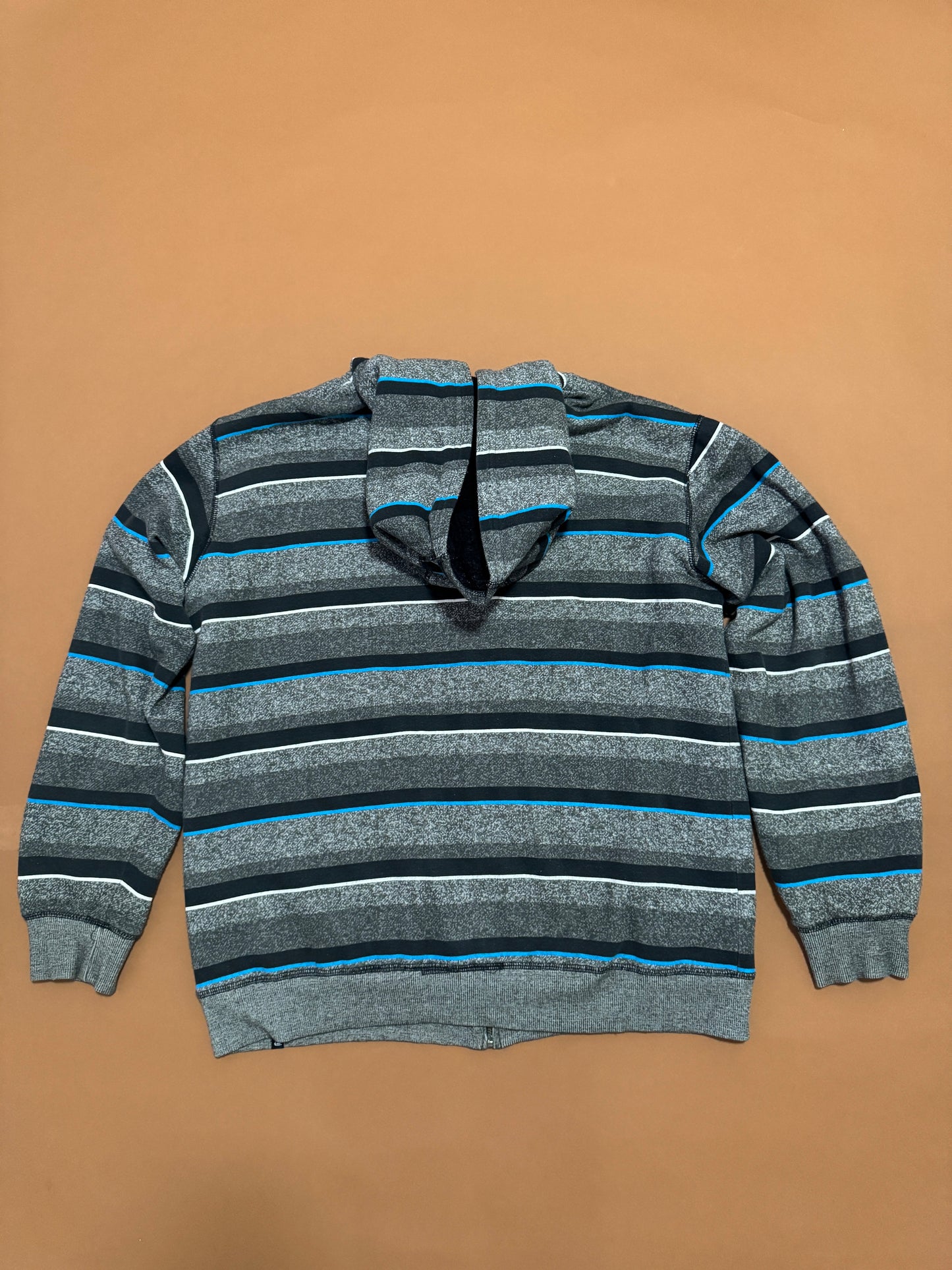 Sweter afelpado gris de rayas, Talla XL Juvenil, S Adulto, Quik Silver