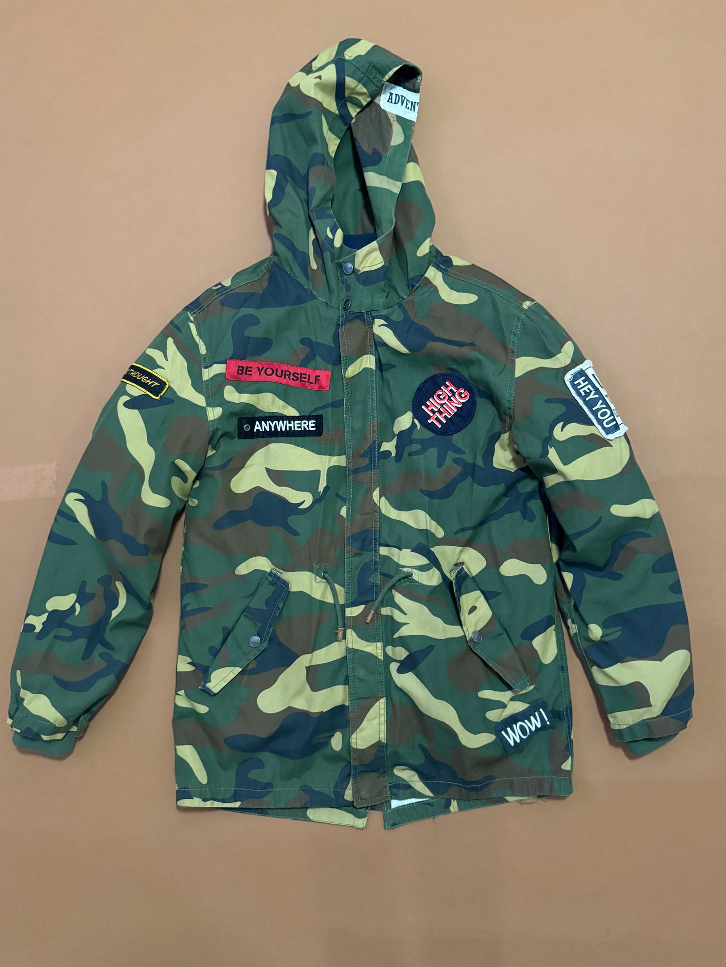 Poof jacket, estampado camuflaje, Talla XS Hombre, 13-14 años