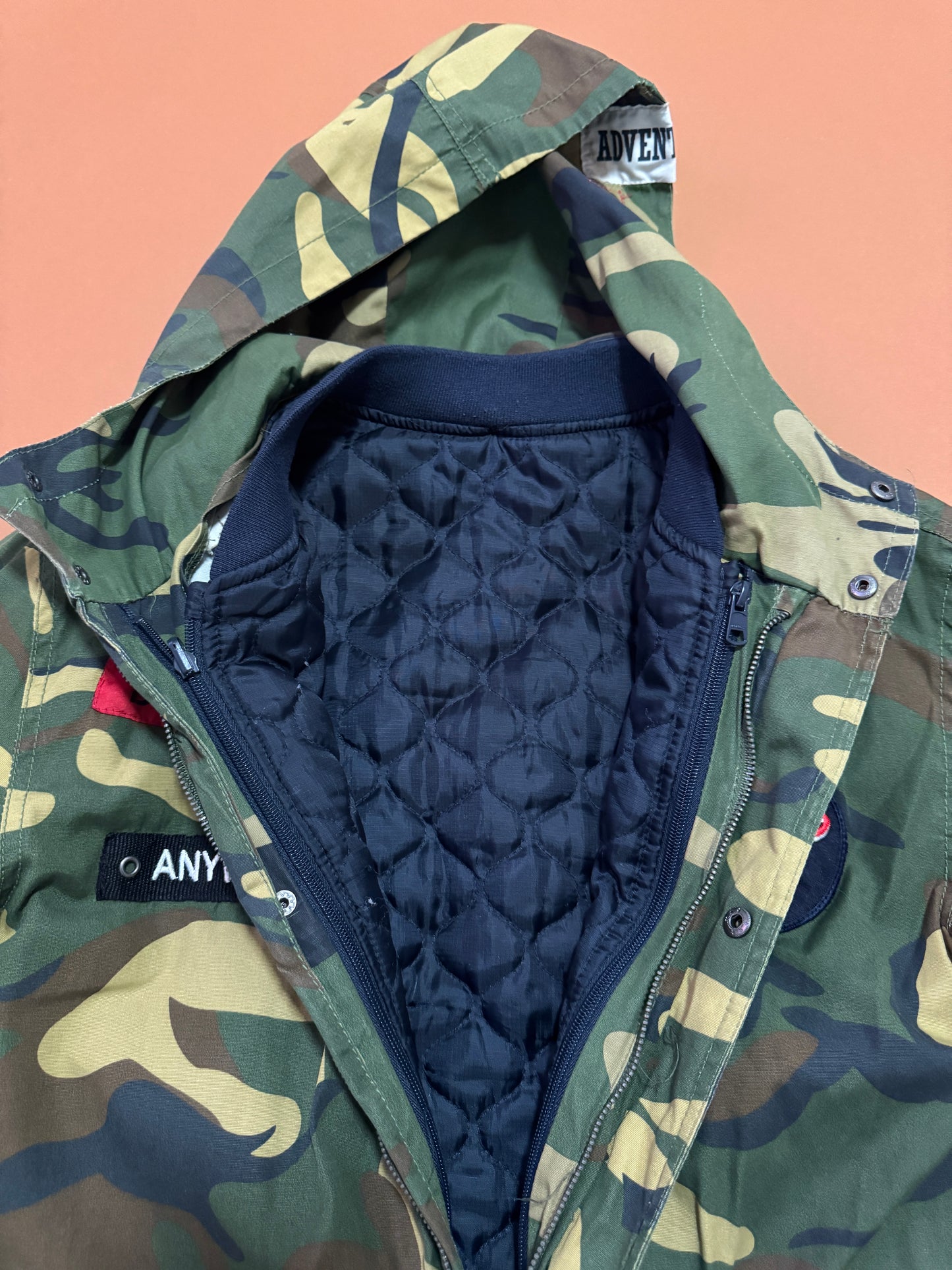 Poof jacket, estampado camuflaje, Talla XS Hombre, 13-14 años