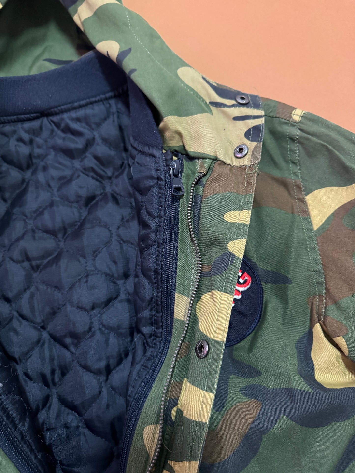 Poof jacket, estampado camuflaje, Talla XS Hombre, 13-14 años