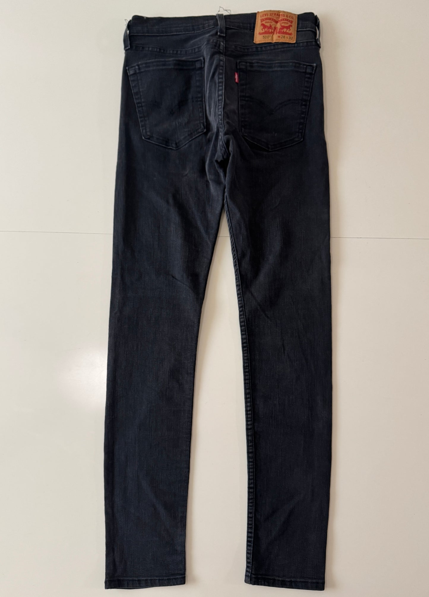 Jeans skinny negros, Talla 28x32, Hombre, Levi Strauss & Co