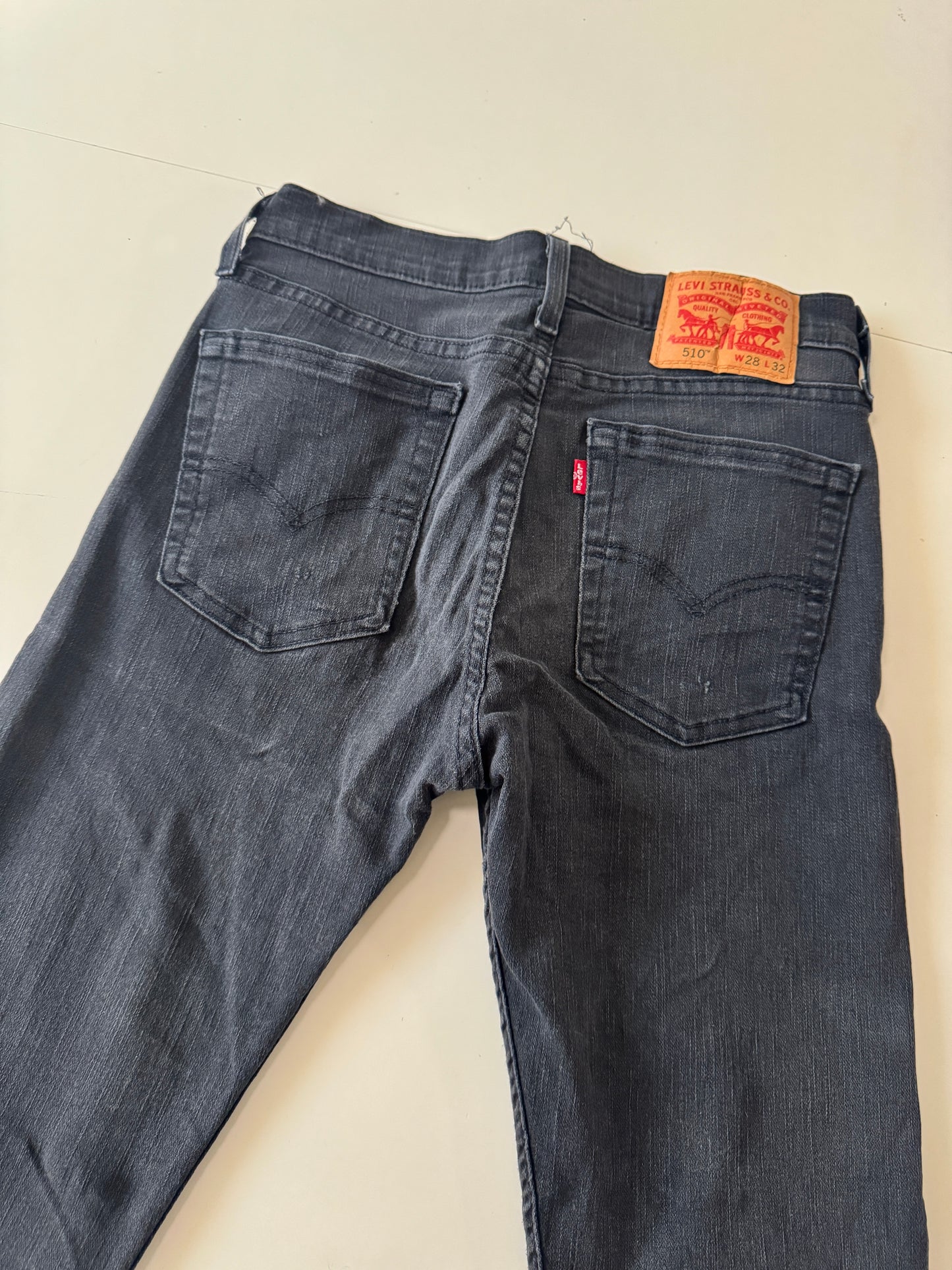 Jeans skinny negros, Talla 28x32, Hombre, Levi Strauss & Co