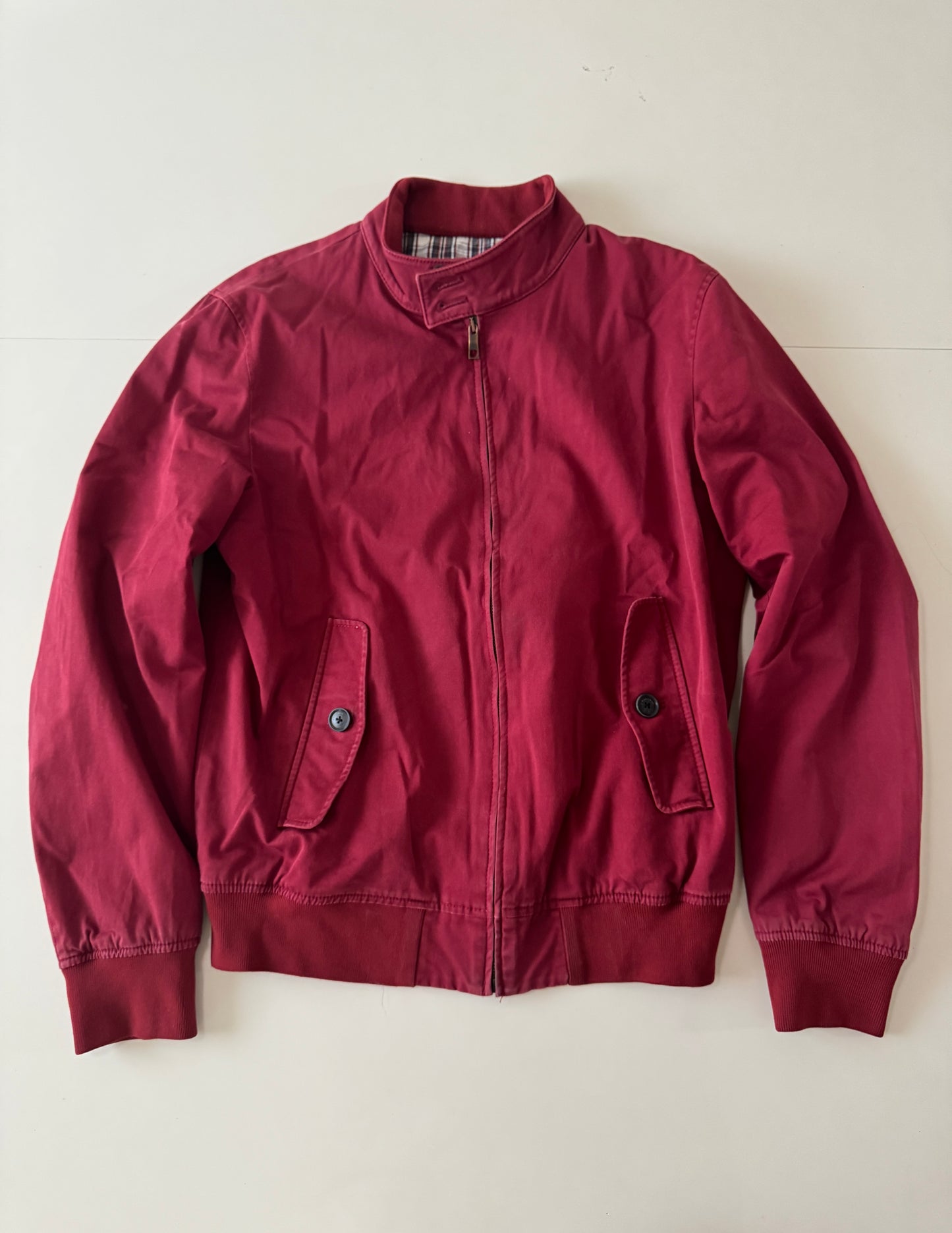 Bomber roja, Talla M, slim Fit, Hombre, Zara Man