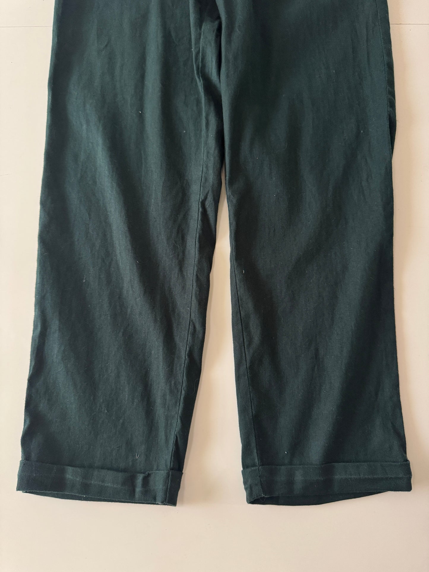 Pantalones rectos verdes, Talla S, Regular Fit, Hombre, H&M