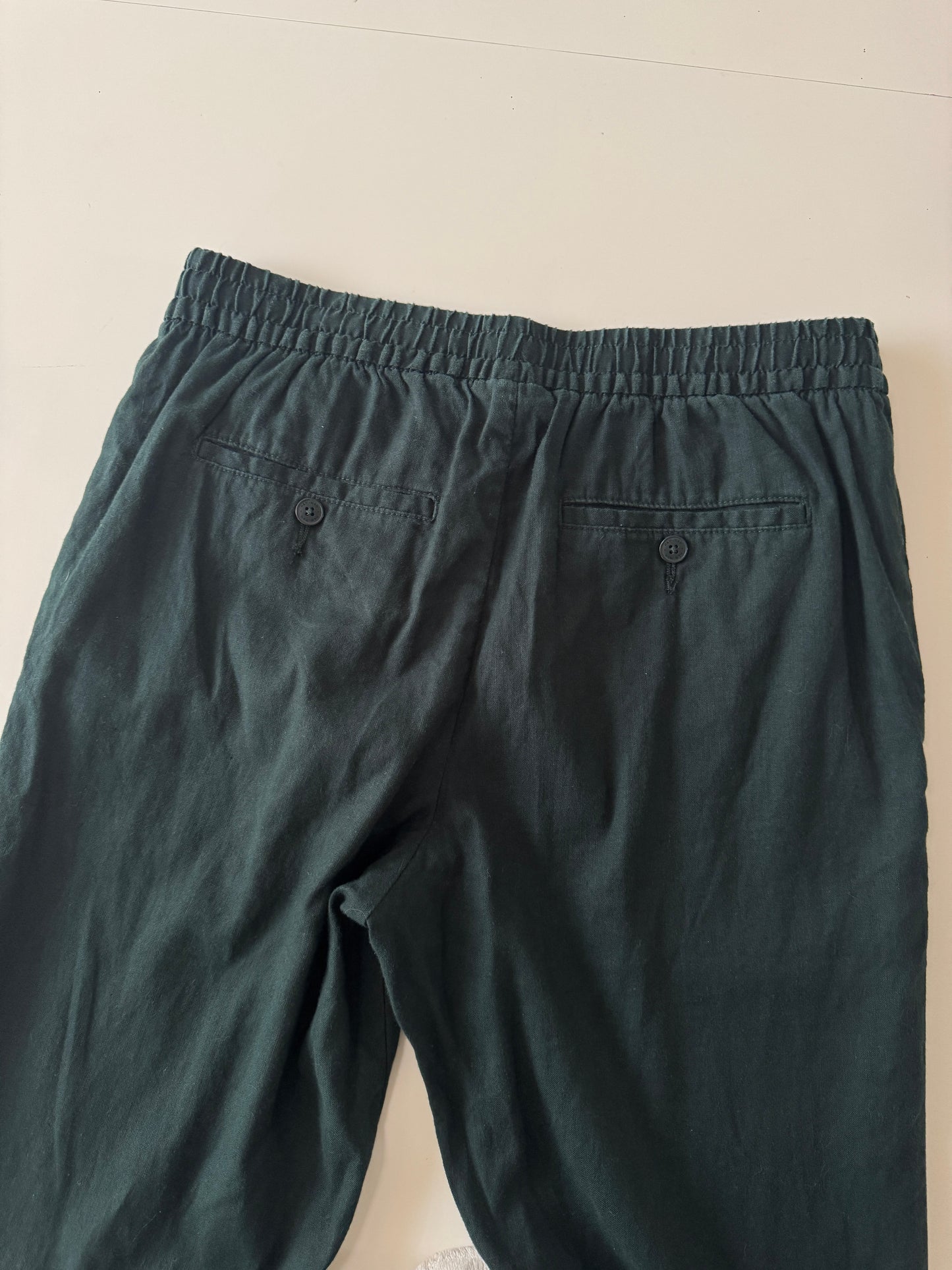 Pantalones rectos verdes, Talla S, Regular Fit, Hombre, H&M