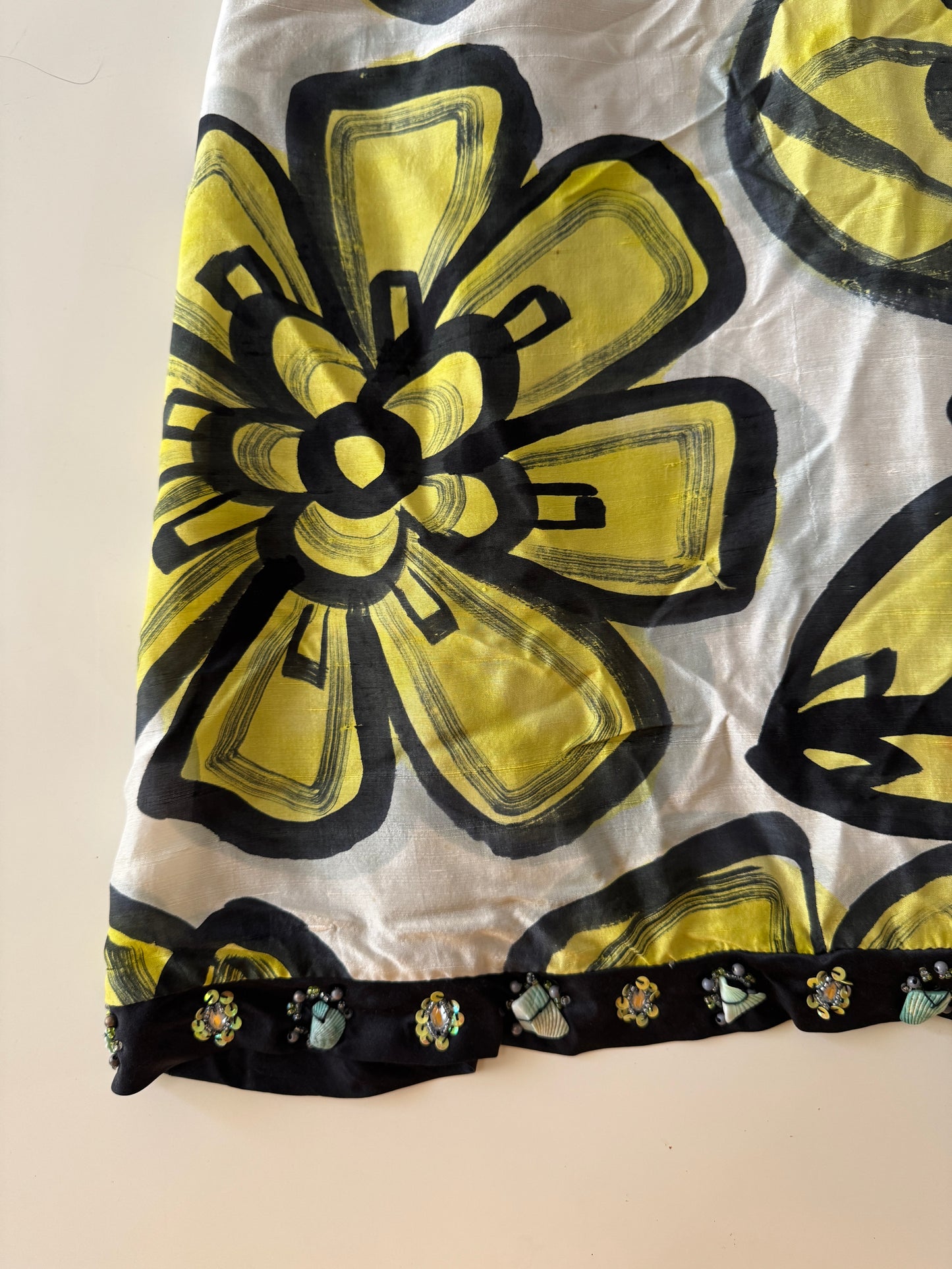 Vestido estampado con aplicaciones, Talla S, Mujer, Sue Wong