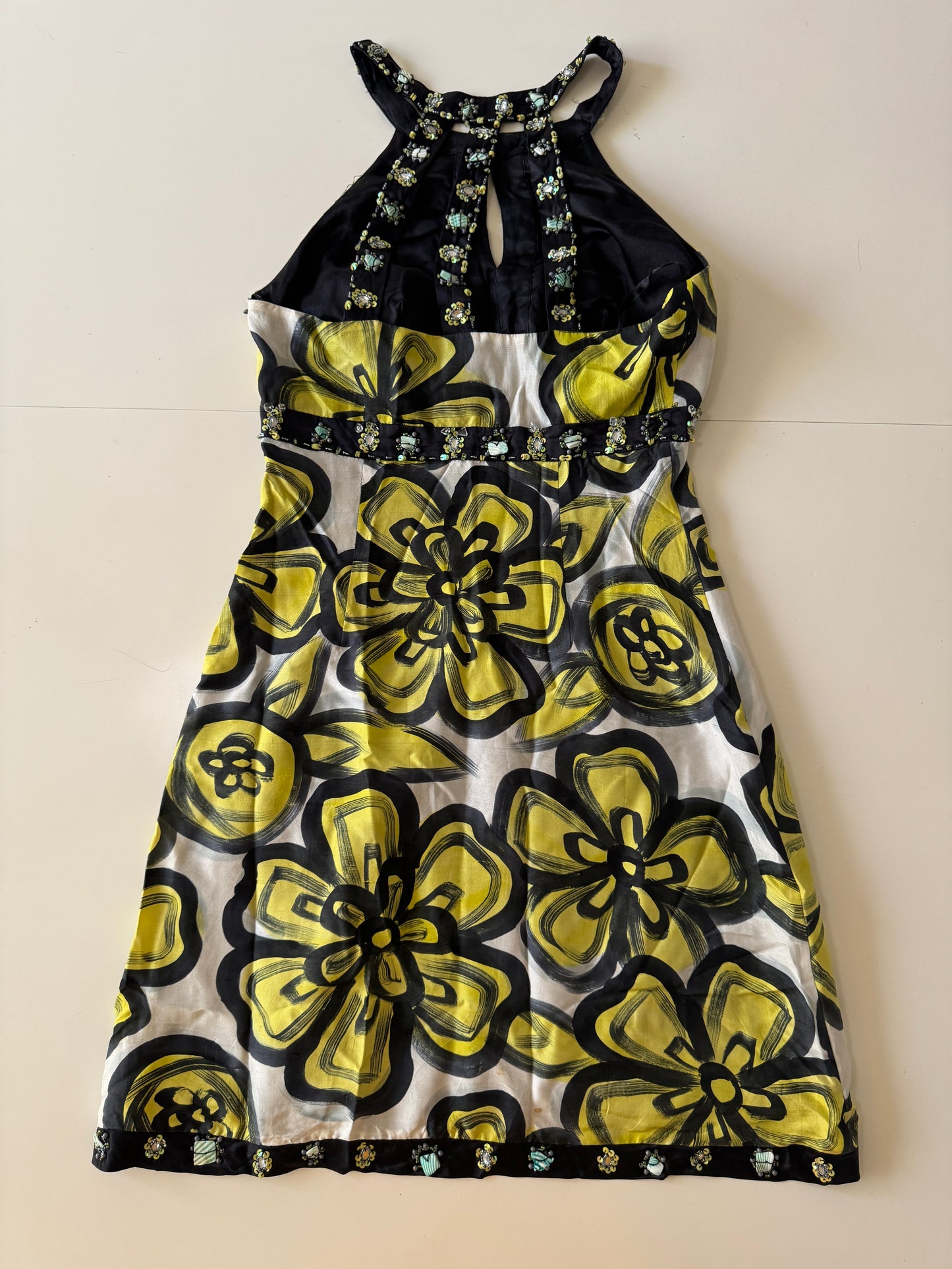Vestido estampado con aplicaciones, Talla S, Mujer, Sue Wong
