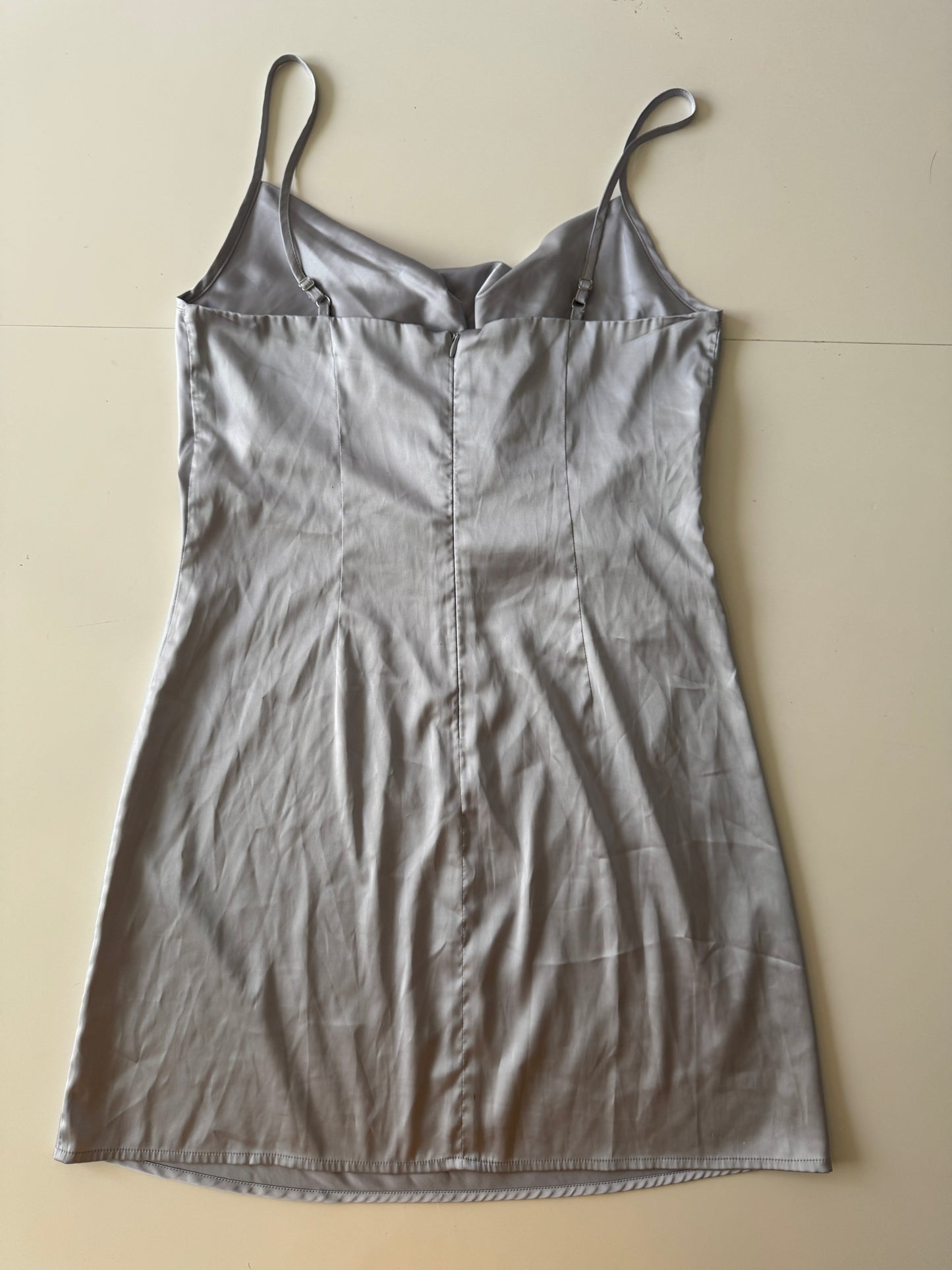 Vestido camisola con escote drapeado, Talla M, Mujer, Stradivarius