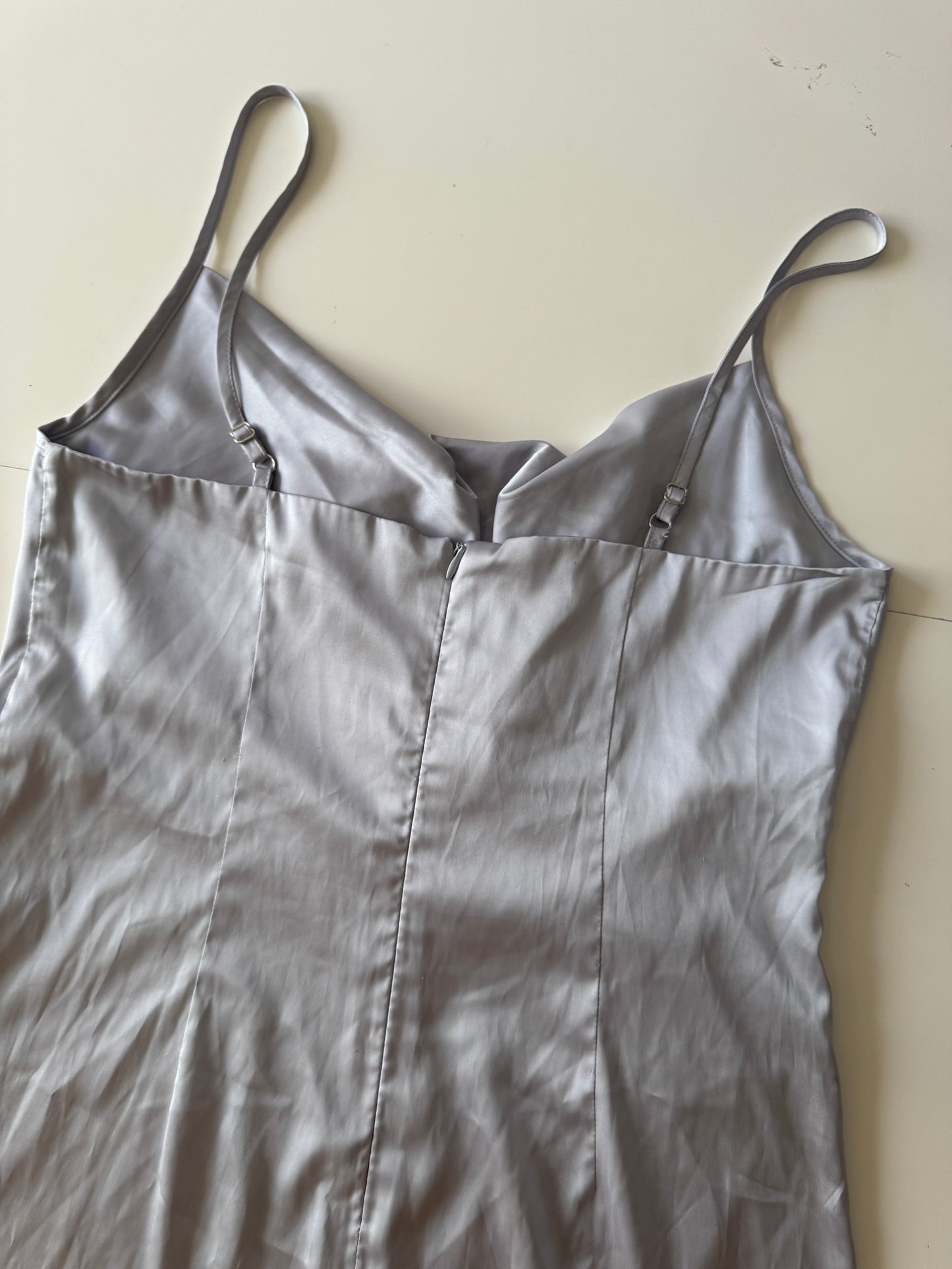 Vestido camisola con escote drapeado, Talla M, Mujer, Stradivarius