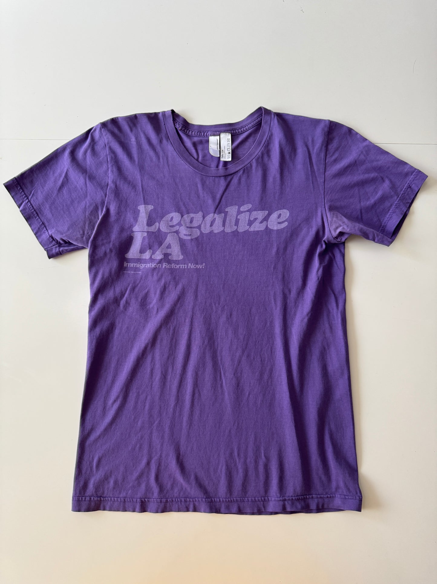Playera morada Legalize LA, Talla S, Hombre, American Appareal