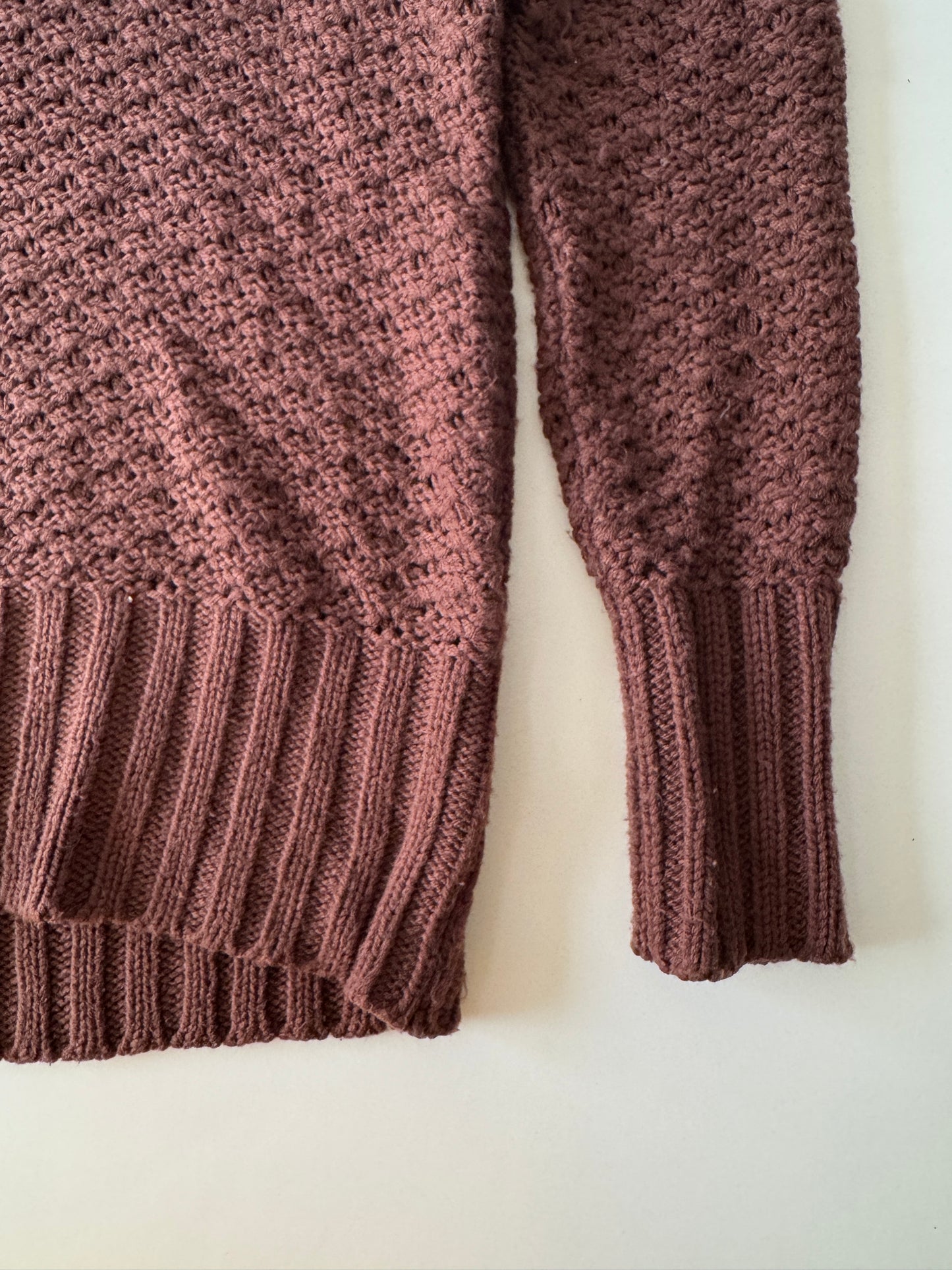 Sweter tejido cafe, Talla M, Mujer, C&A Women