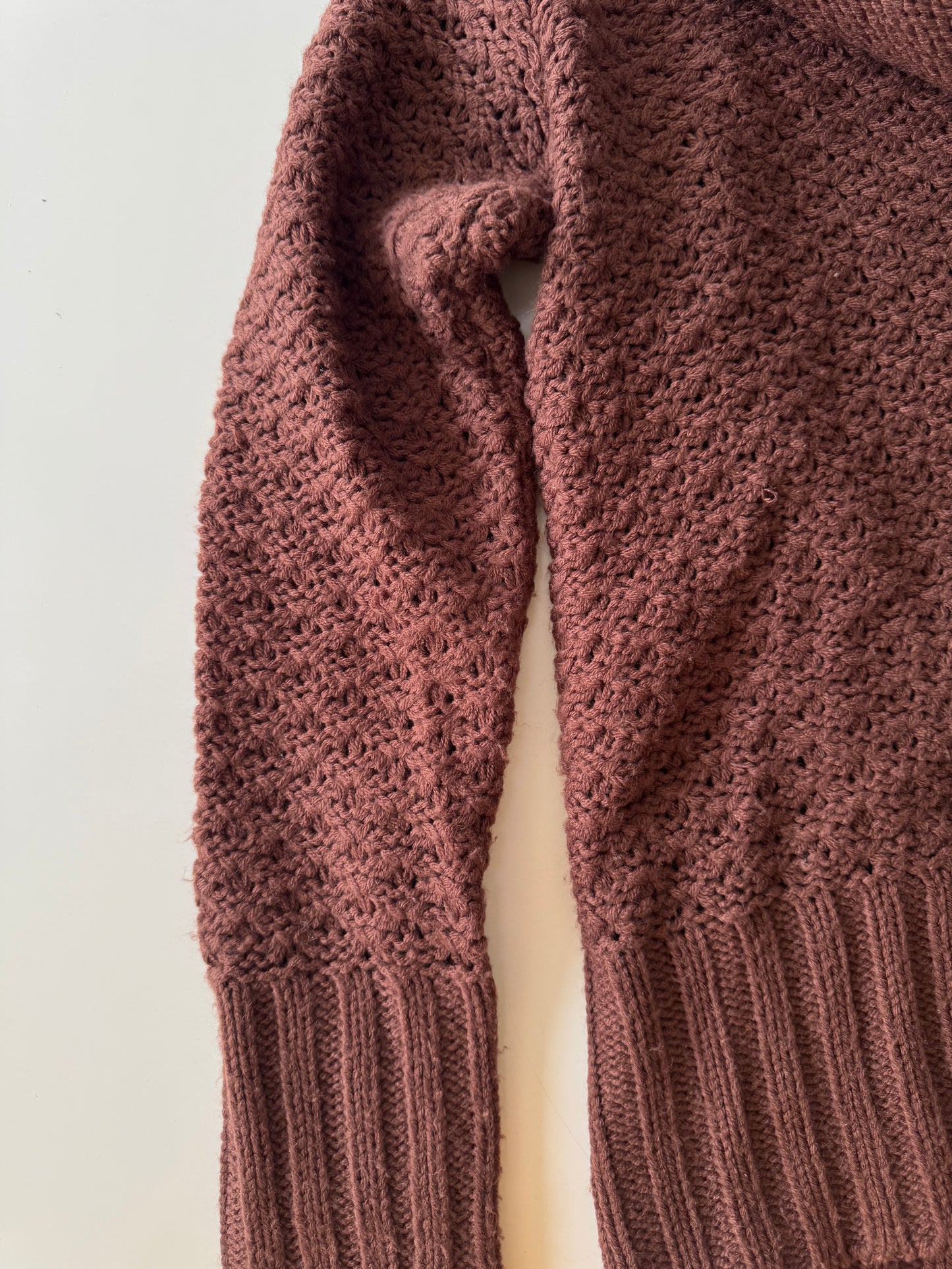 Sweter tejido cafe, Talla M, Mujer, C&A Women