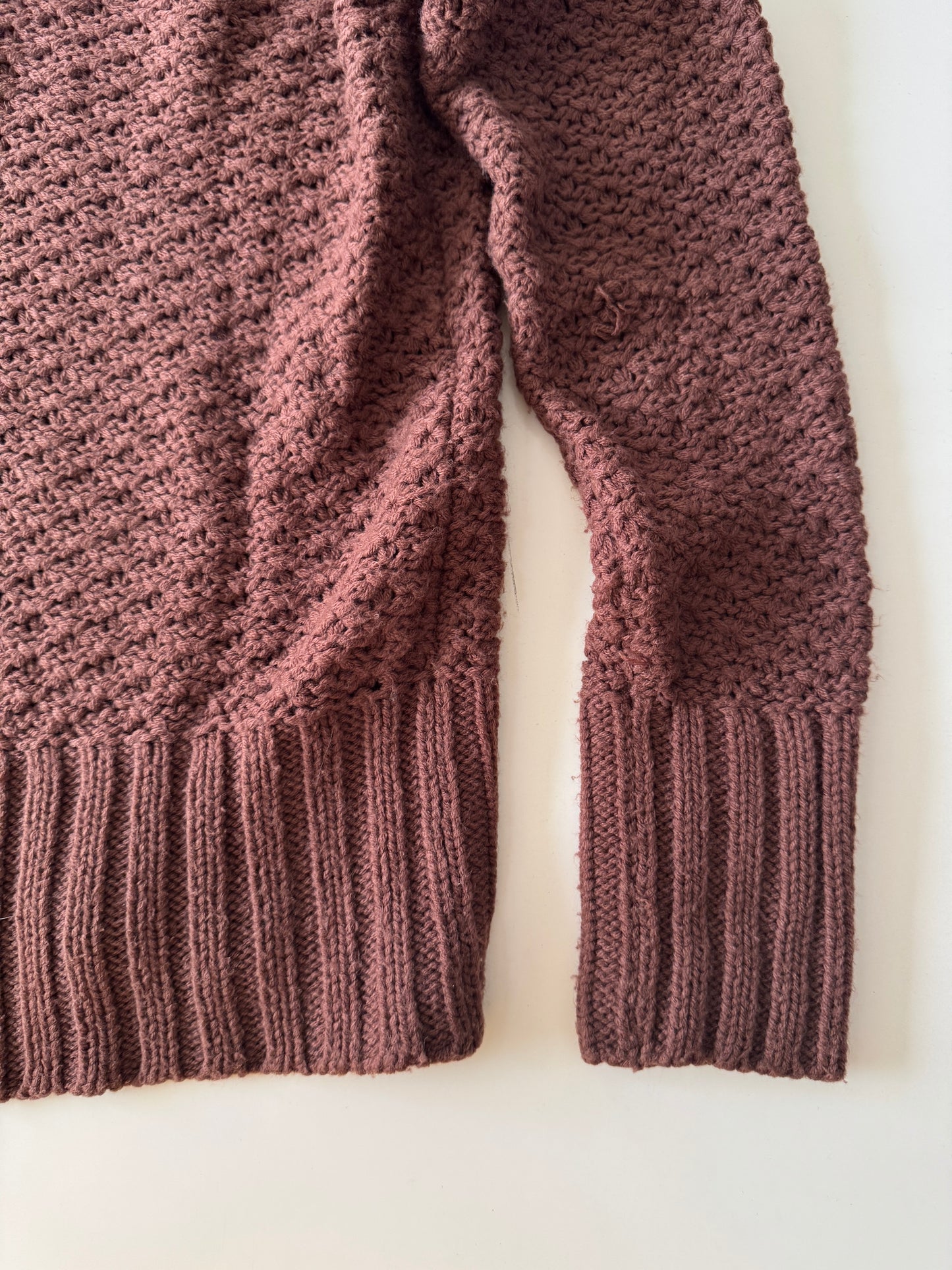 Sweter tejido cafe, Talla M, Mujer, C&A Women