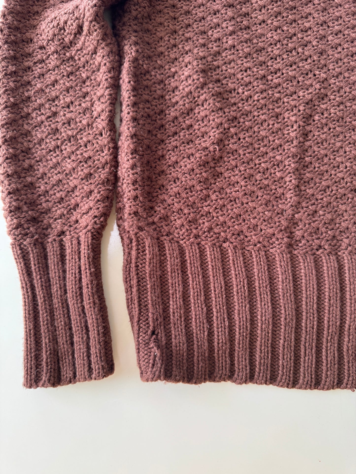 Sweter tejido cafe, Talla M, Mujer, C&A Women