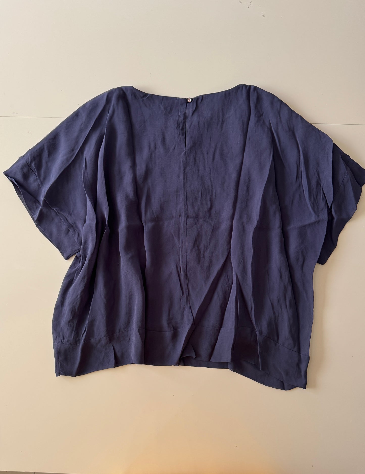 Blusa morada con aplique de lentejuelas, Talla 10, M-L, Frech Connection