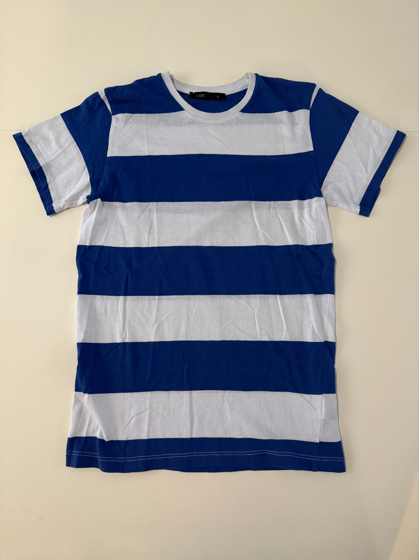 Playera de rayas de jersey, Talla M, Hombre