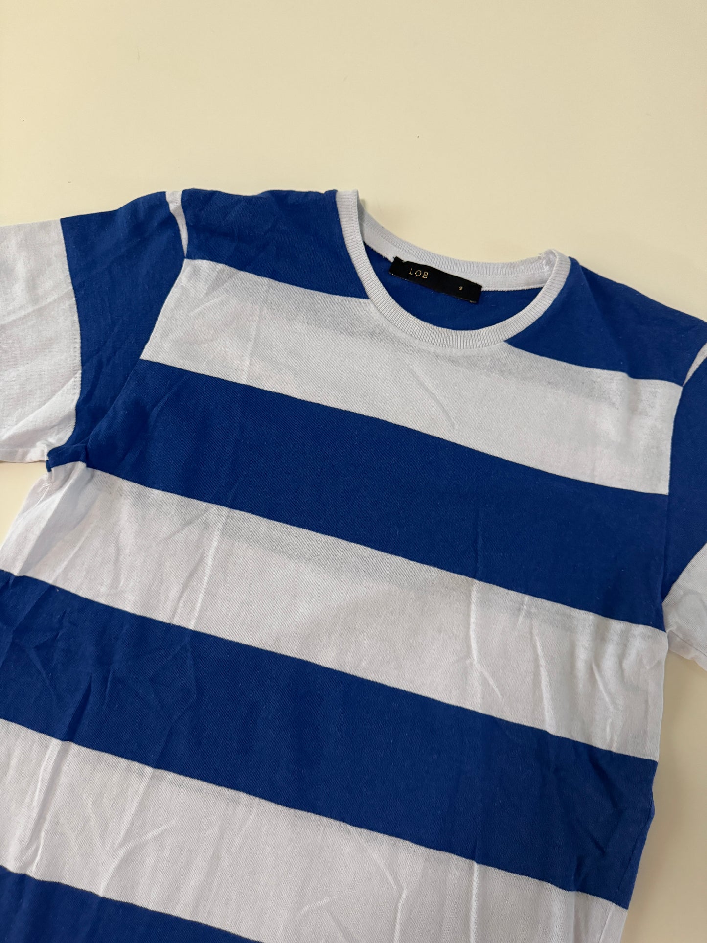 Playera de rayas de jersey, Talla M, Hombre