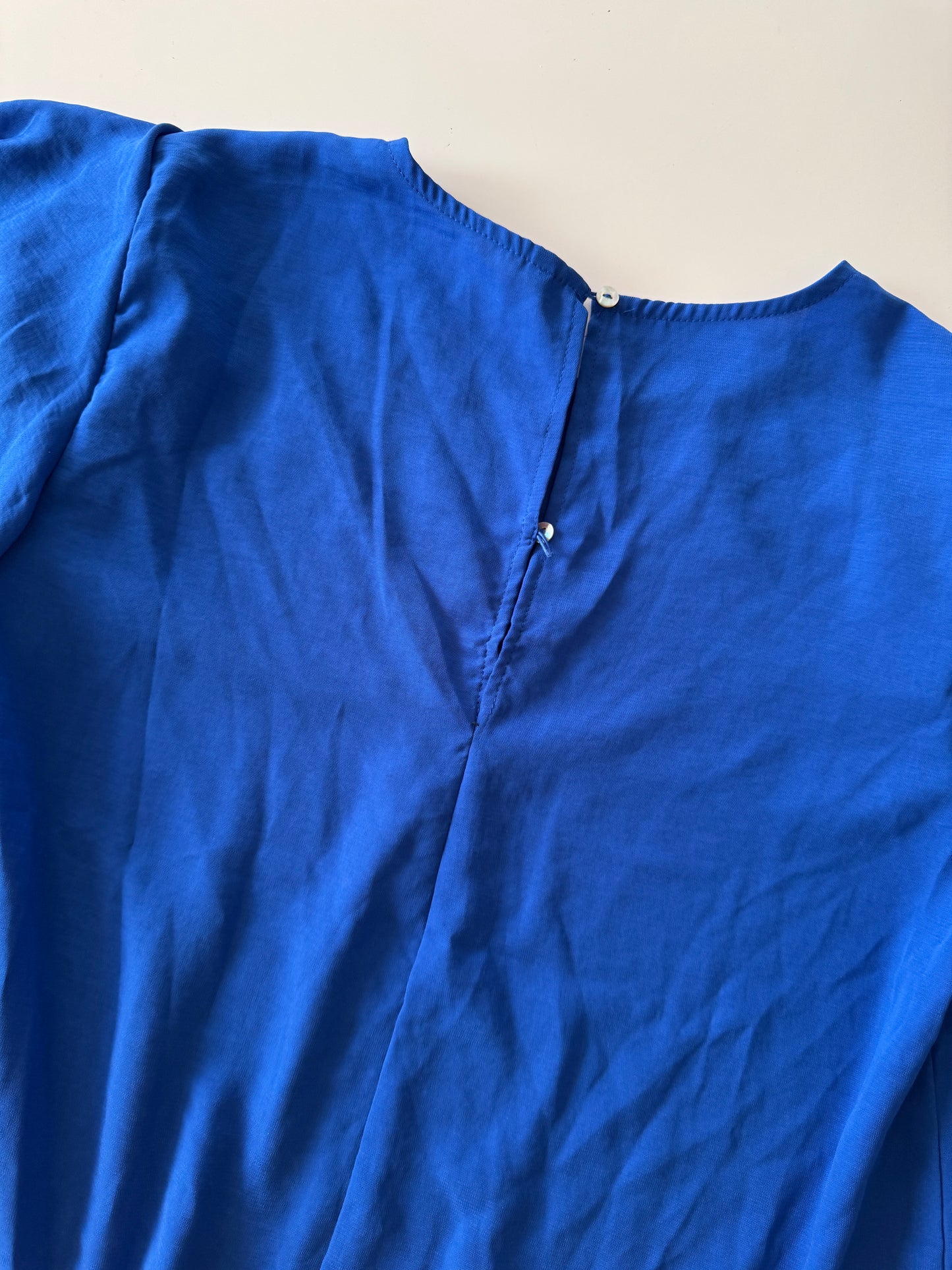 Blusa manga larga con holanes, Talla M, Mujer, Stradivarius