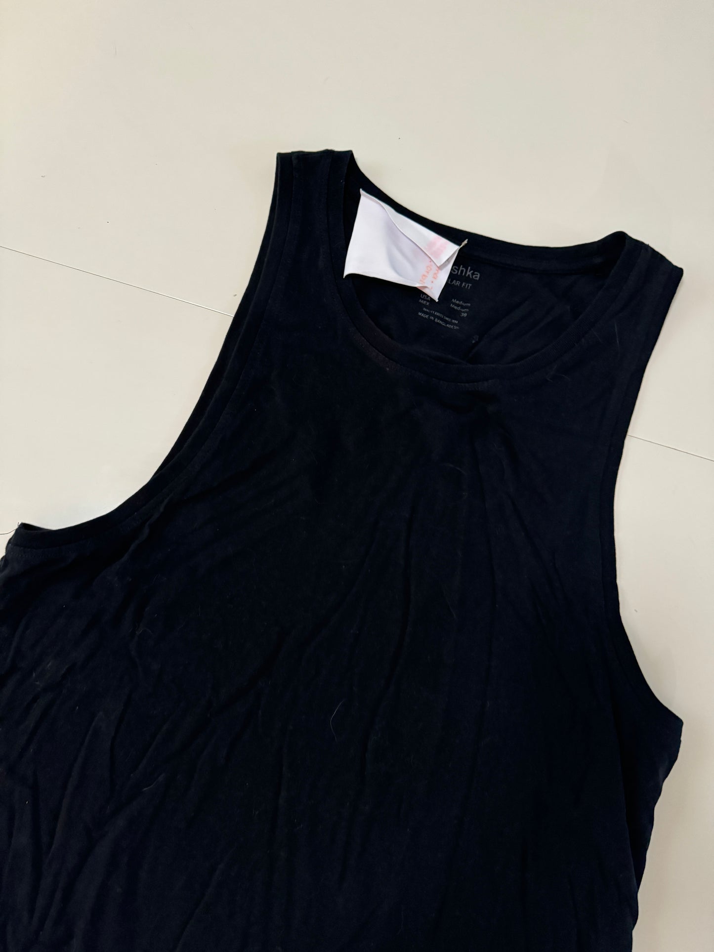 Tank Negra, Talla M, 38, Hombre