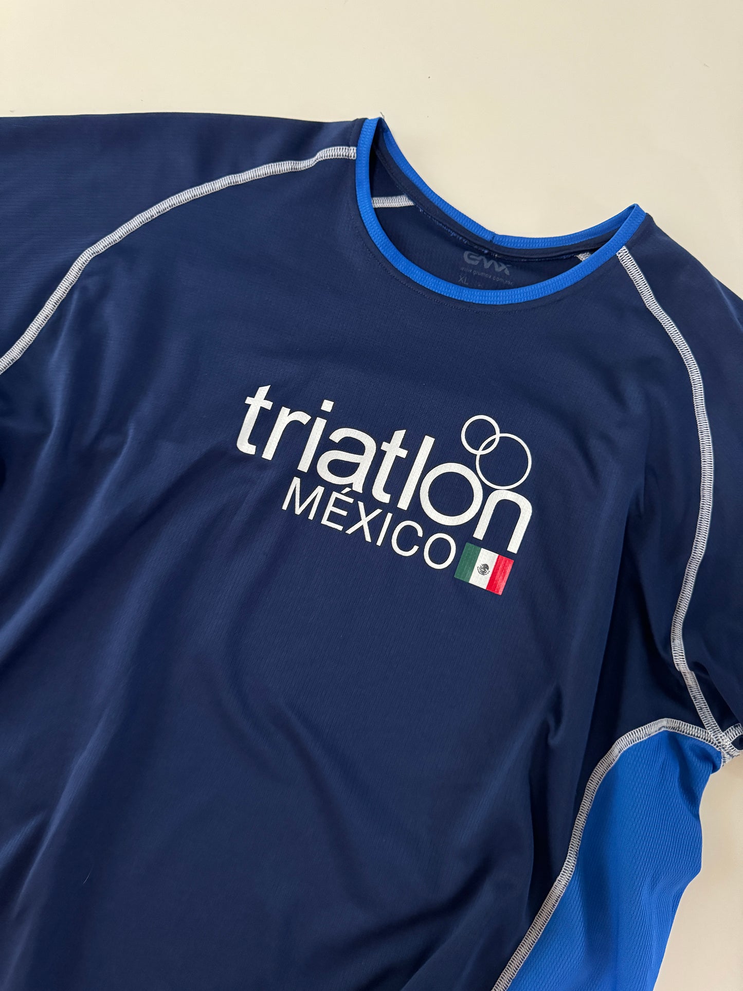 Playera deportiva azul, Talla XL, Hombre