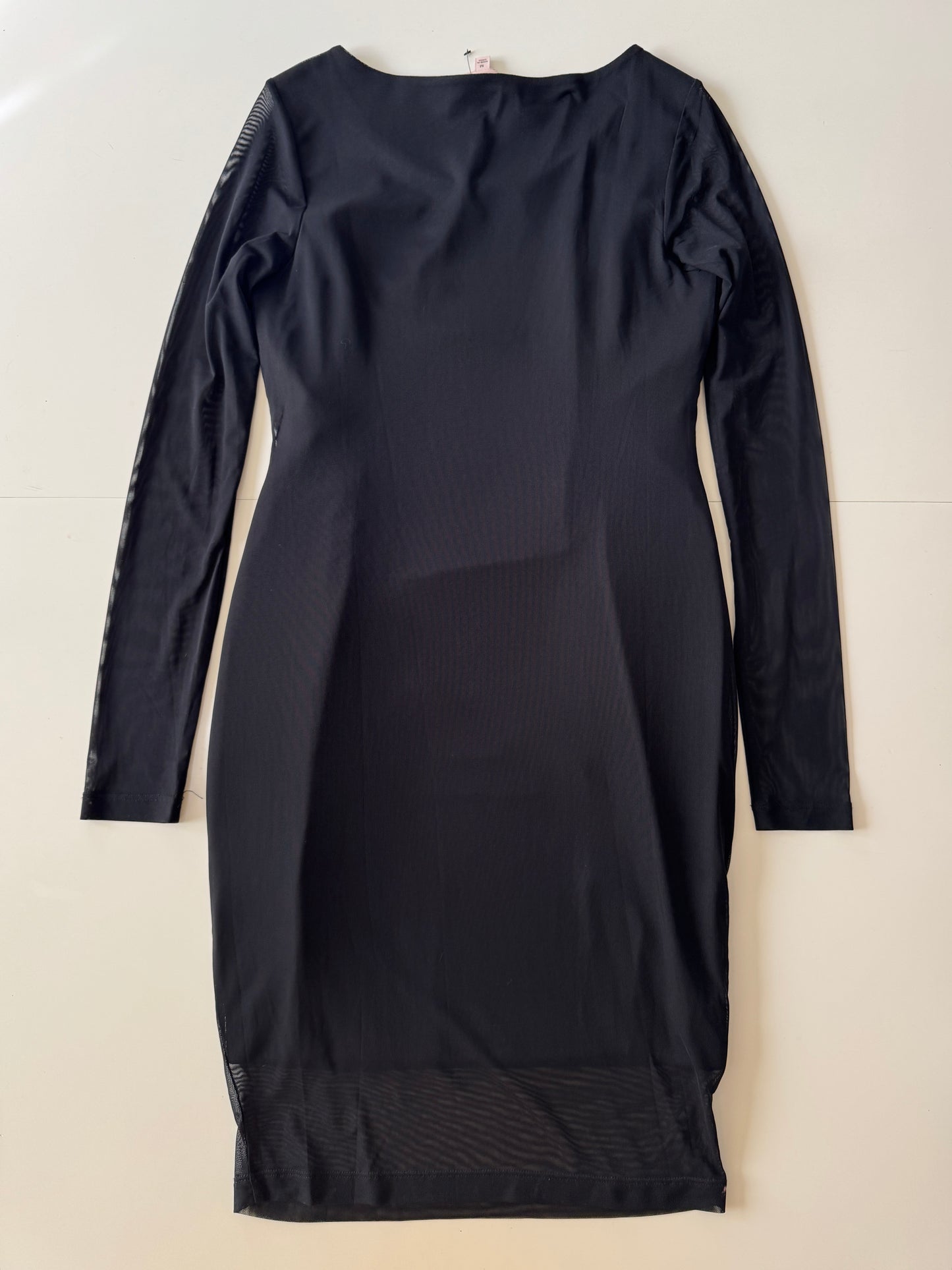 Vestido ajustado con mangas de mesh, Talla M, Mujer, Philosophy