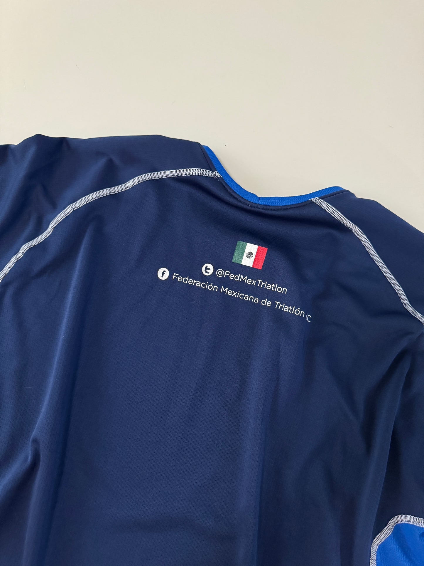 Playera deportiva azul, Talla XL, Hombre