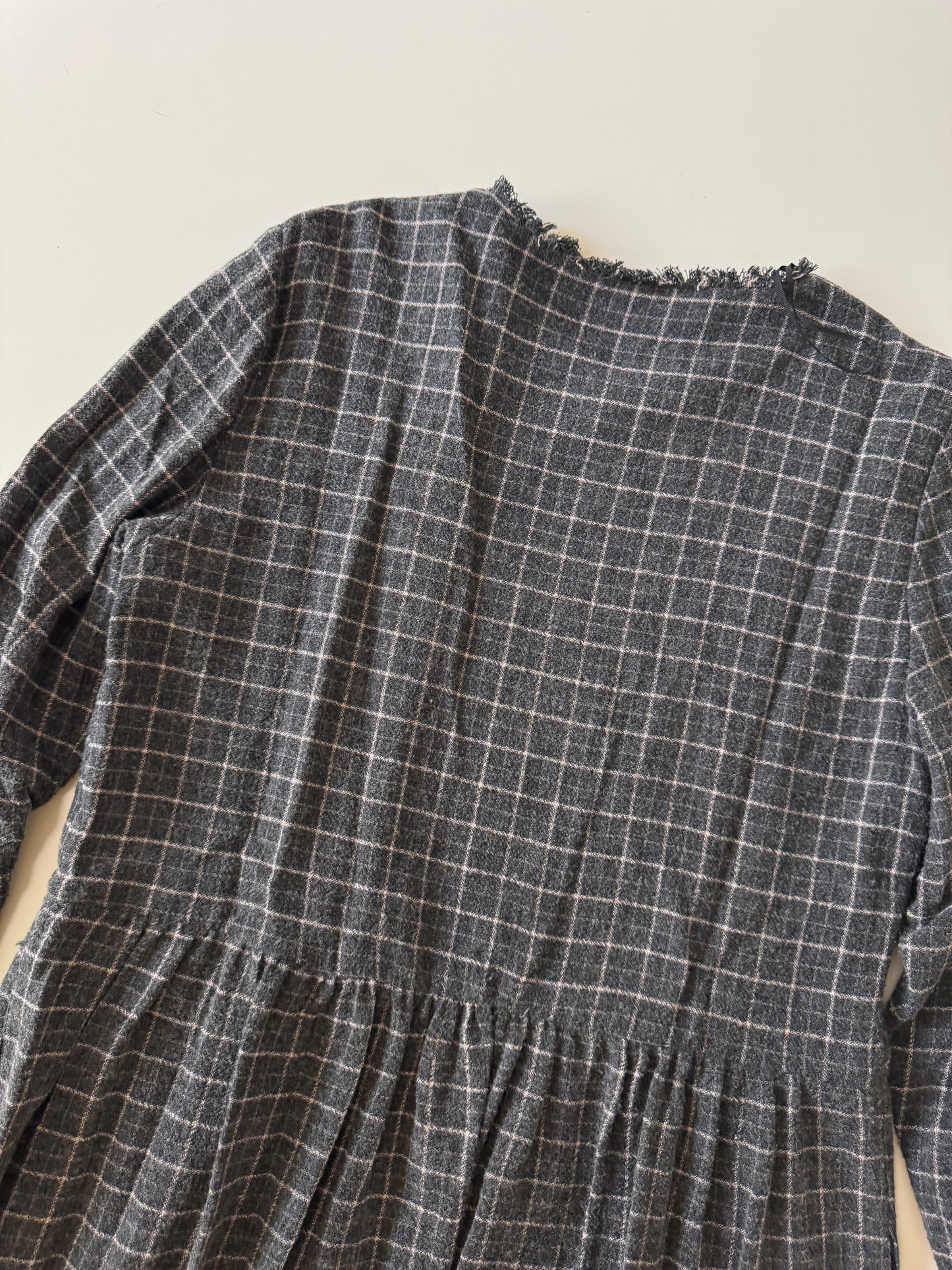 Vestido invernal de cuadros, Talla L, 30Mx, Mujer, Zara Trafaluc Collection