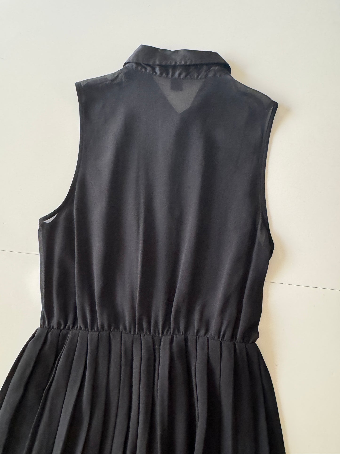 Vestido, blusa traslucida negro, Talla S, Mujer, Forever 21