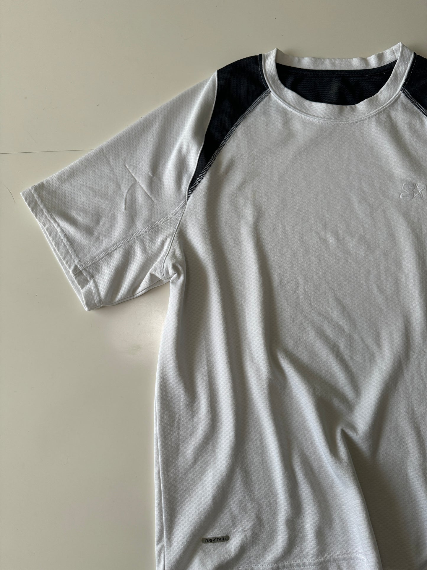 Playera deportiva blanca, Talla M, Hombre