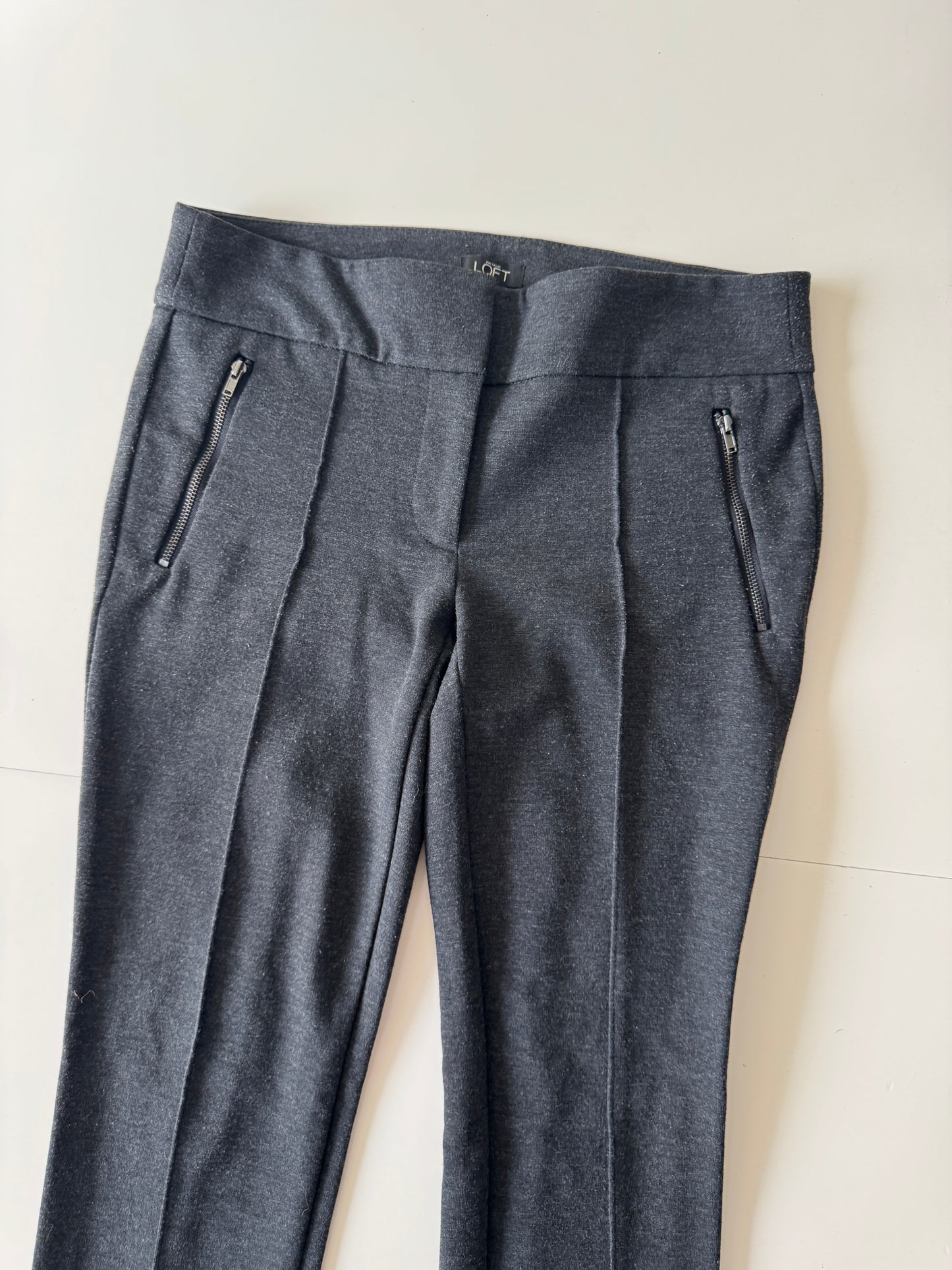 Leggins de vestir grises, Talla 4, S, Mujer, Loft Ann Taylor