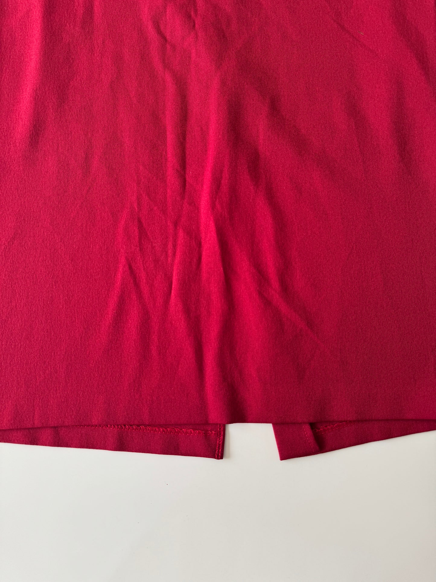 Falda roja recta, Talla L, 34, Mujer, Karla O