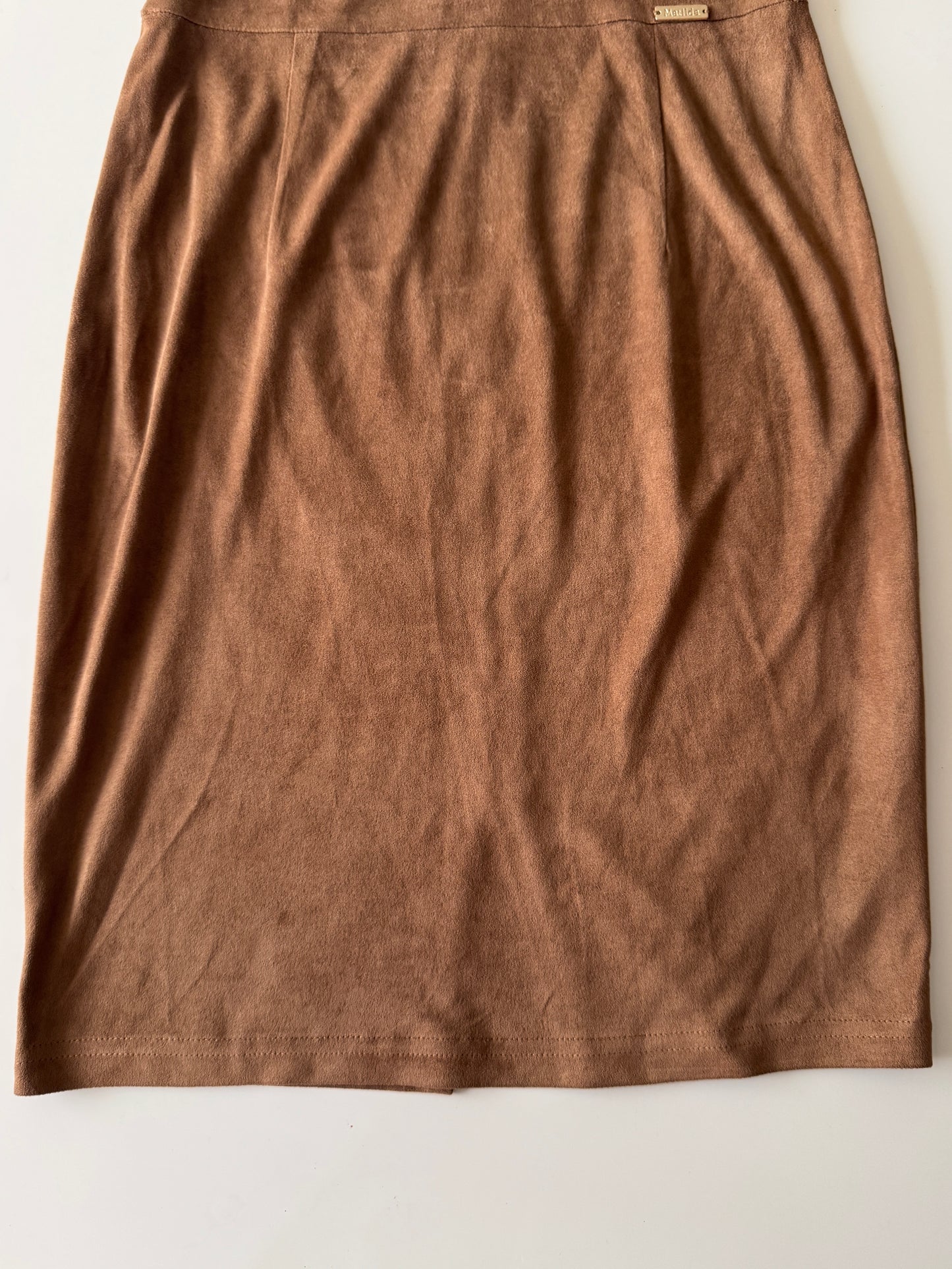 Vestido cafe de suede, Talla M, Mujer, Lavoro