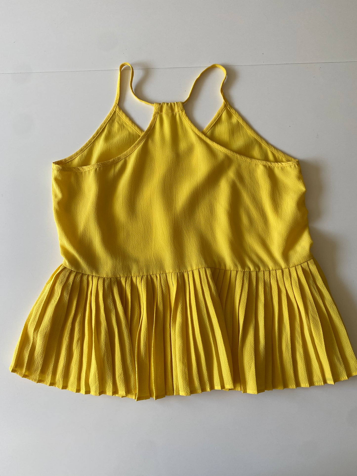 Blusa de tirantes con plisados, Talla M, Mujer