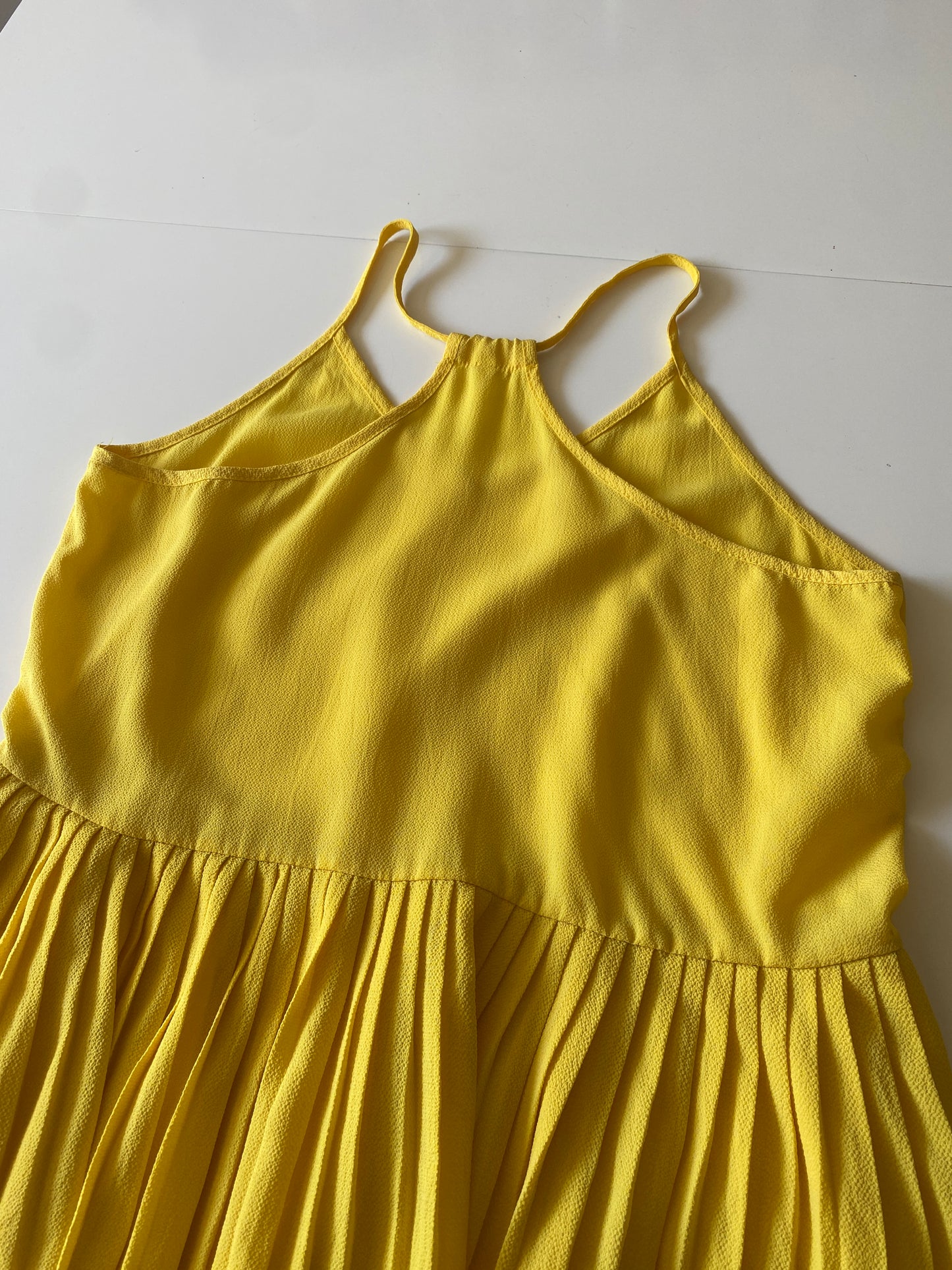 Blusa de tirantes con plisados, Talla M, Mujer