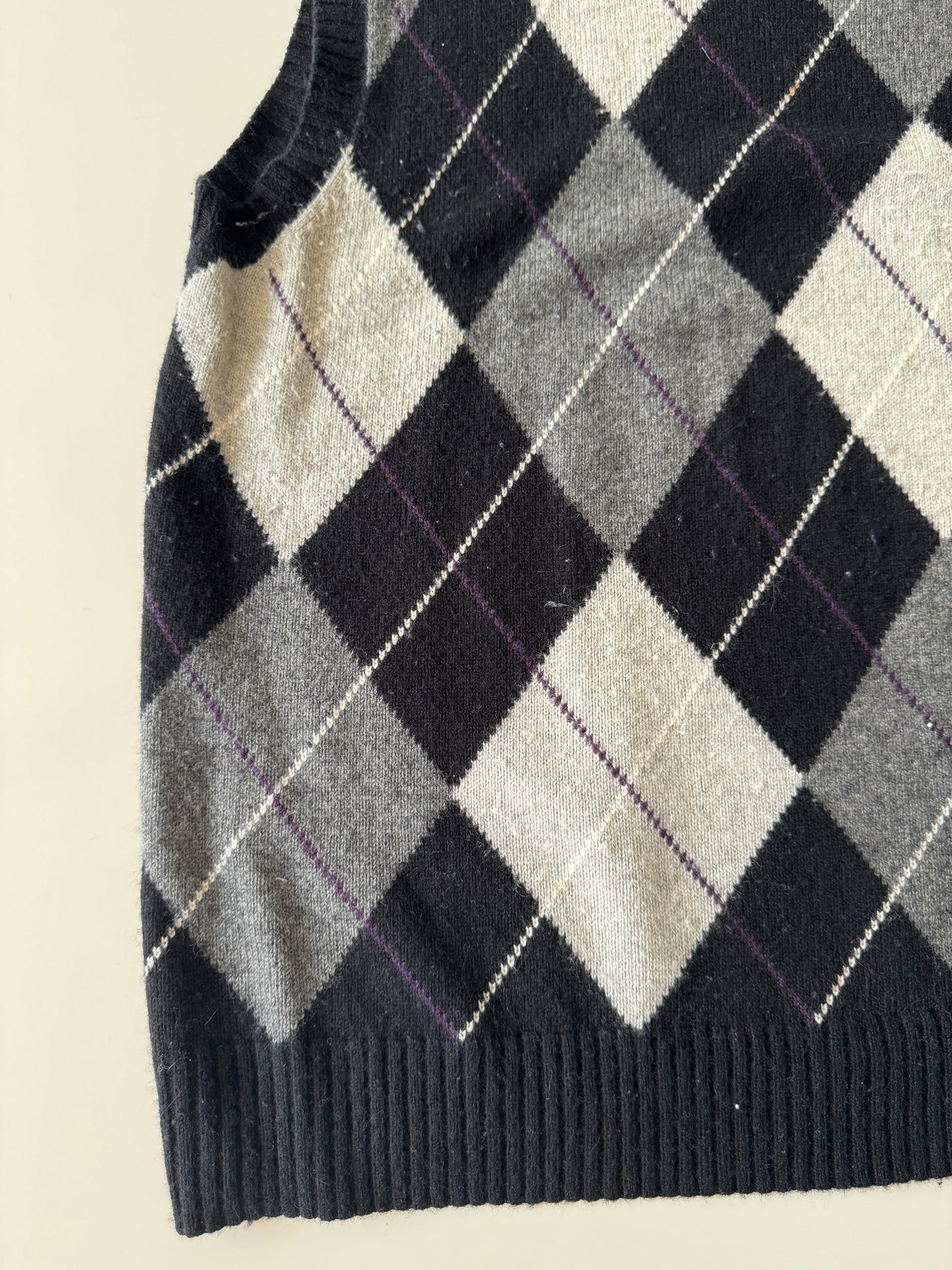 Chaleco de rombos, Talla M, Hombre